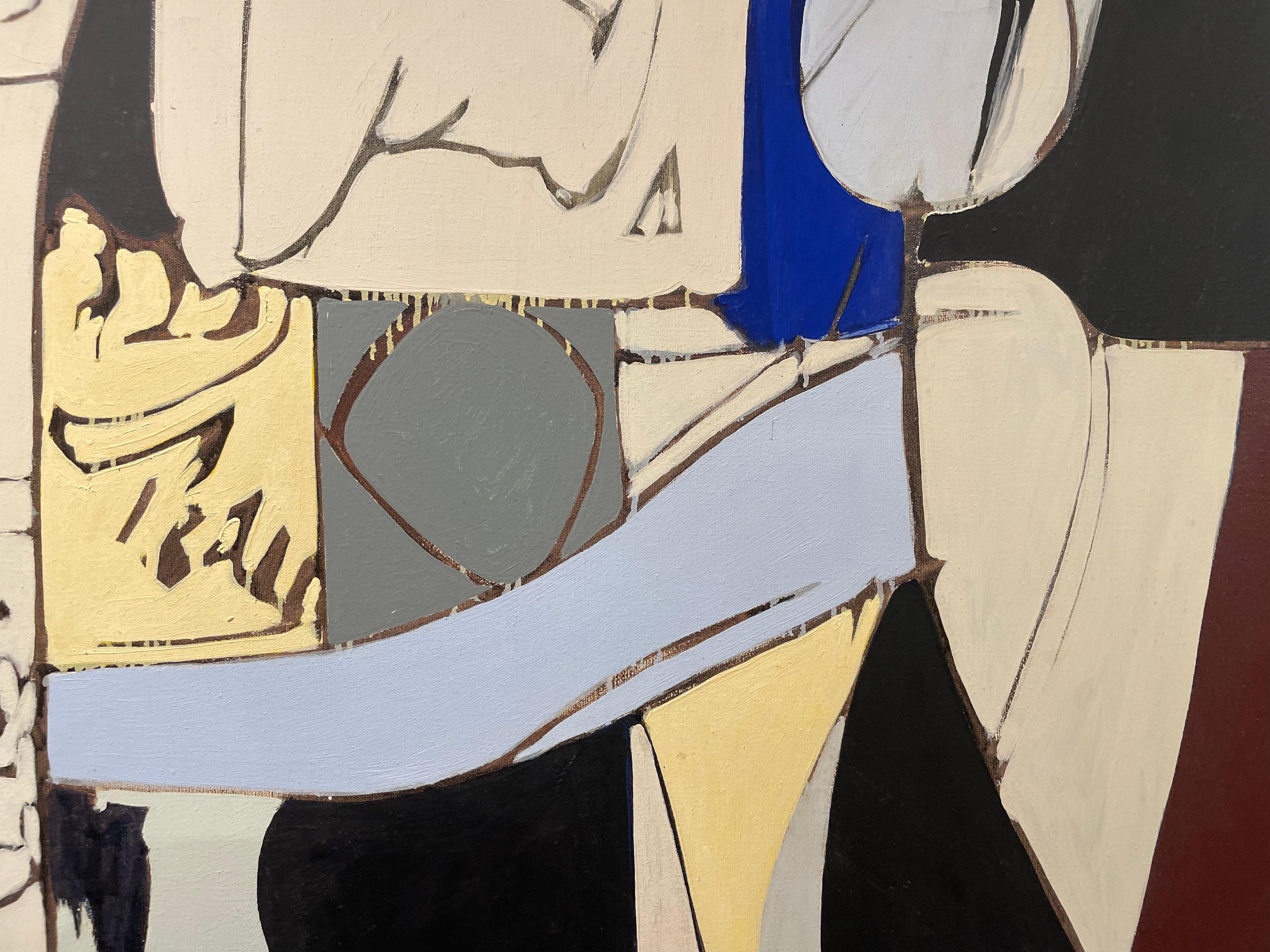 Saturday on Wednesday, Large Abstract Expressionist Acrylic Painting, 20th C. For Sale 5