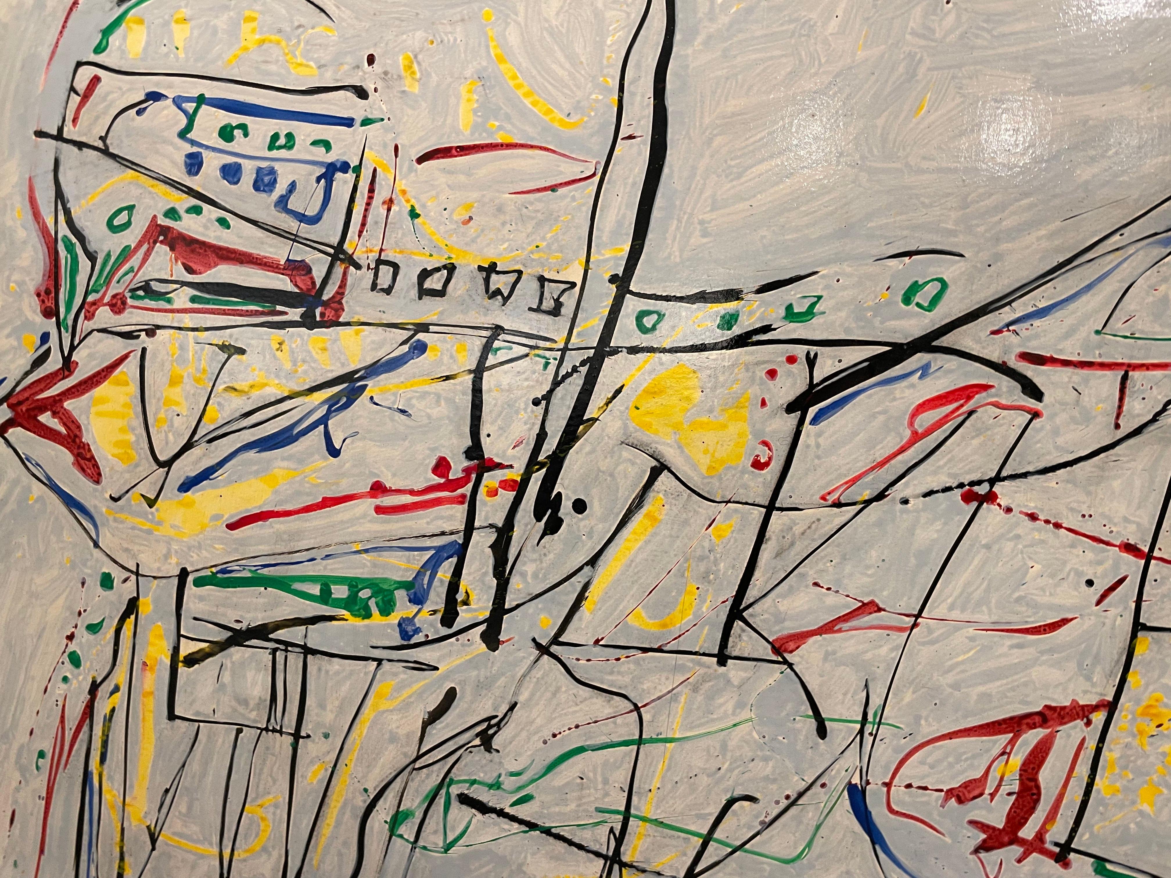 The Challenge, abstract expressionist painting by Cleveland School artist For Sale 2