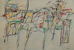 Retro The Challenge, abstract expressionist painting by Cleveland School artist