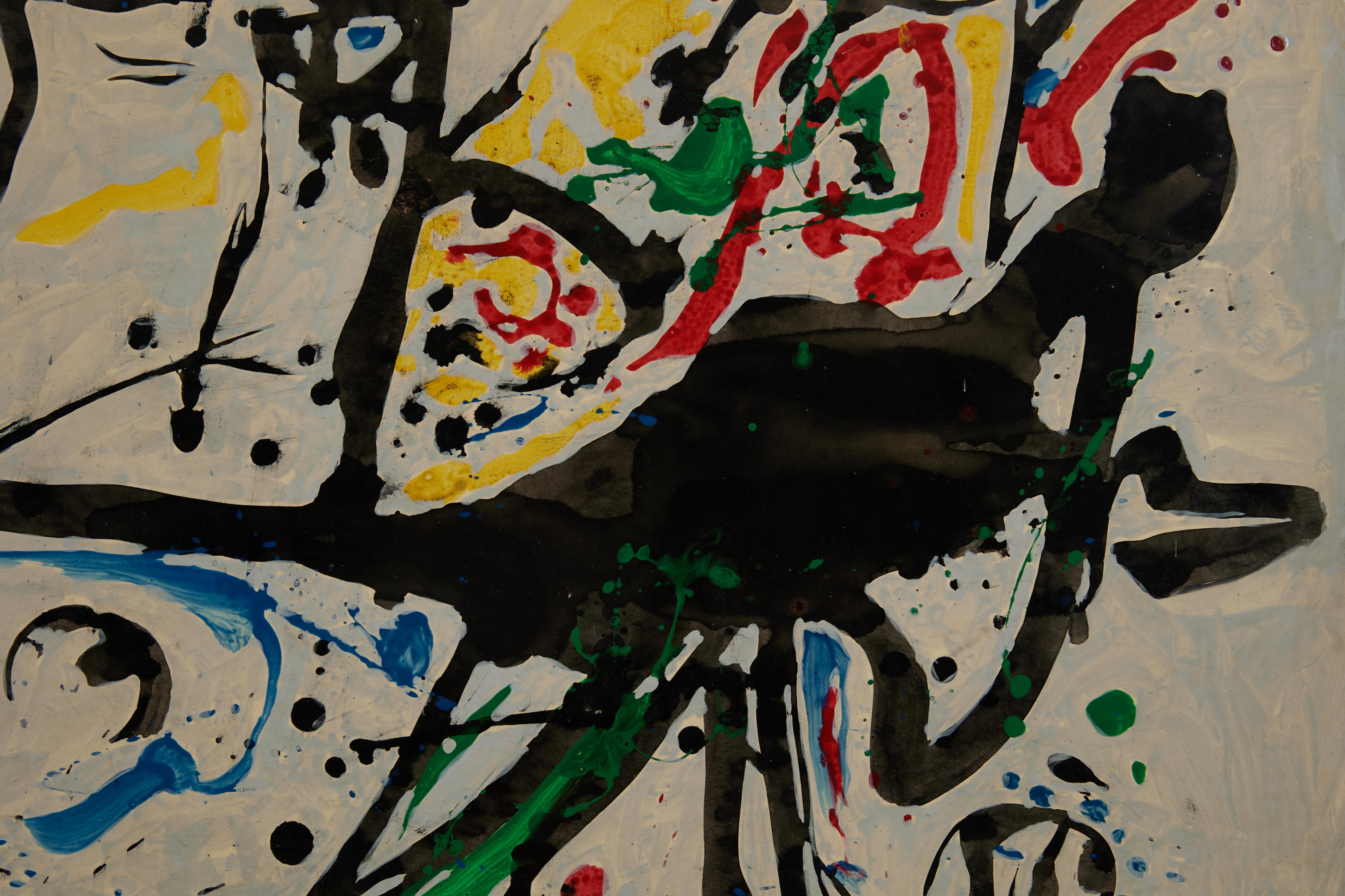 The King, abstraktes expressionistisches Gemälde der Cleveland School-Künstlerin – Painting von Richard Andres