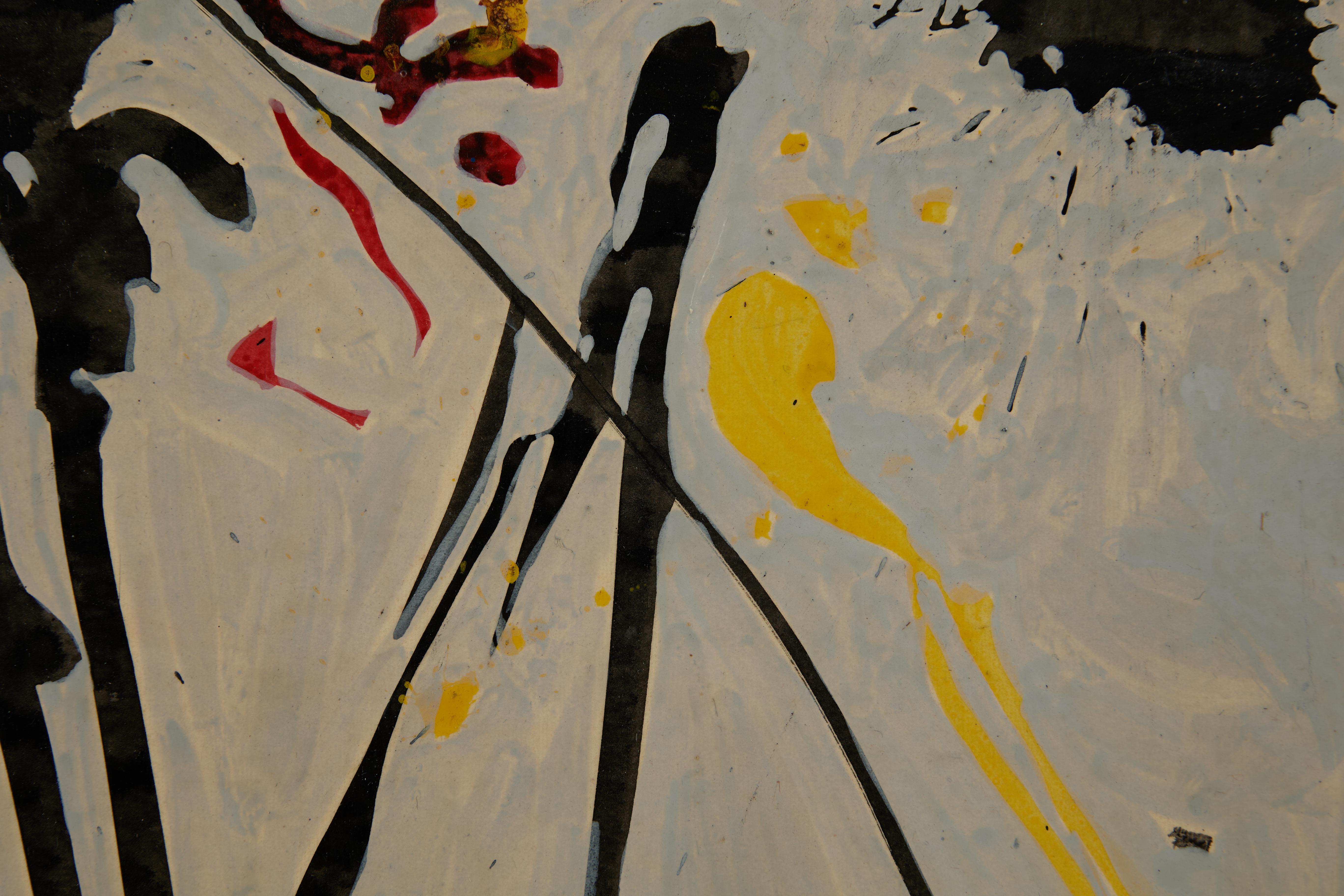 The King, abstraktes expressionistisches Gemälde der Cleveland School-Künstlerin (Abstrakter Expressionismus), Painting, von Richard Andres