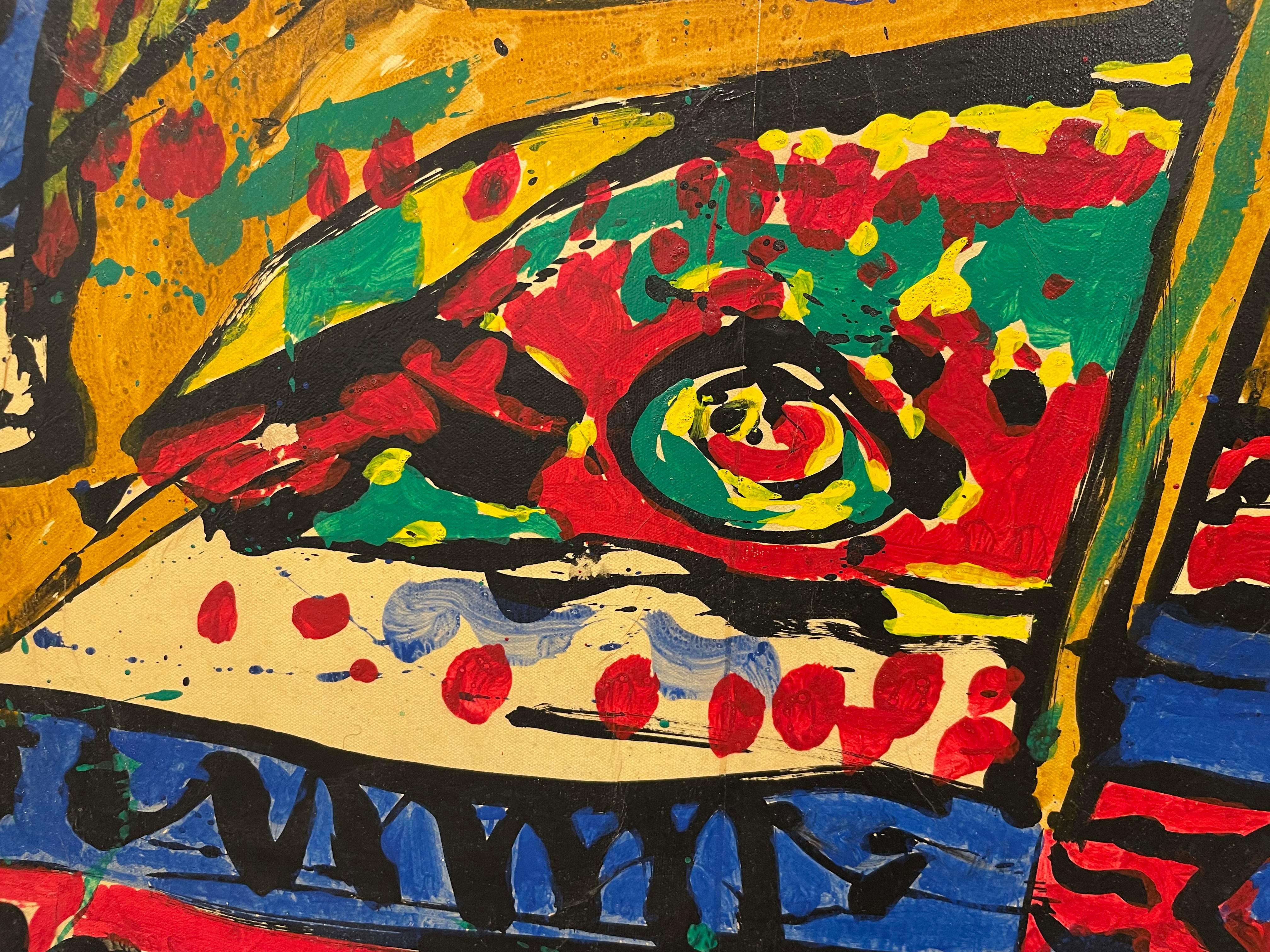 Abstraktes expressionistisches Ölgemälde ohne Titel des Künstlers der Cleveland School im Angebot 5
