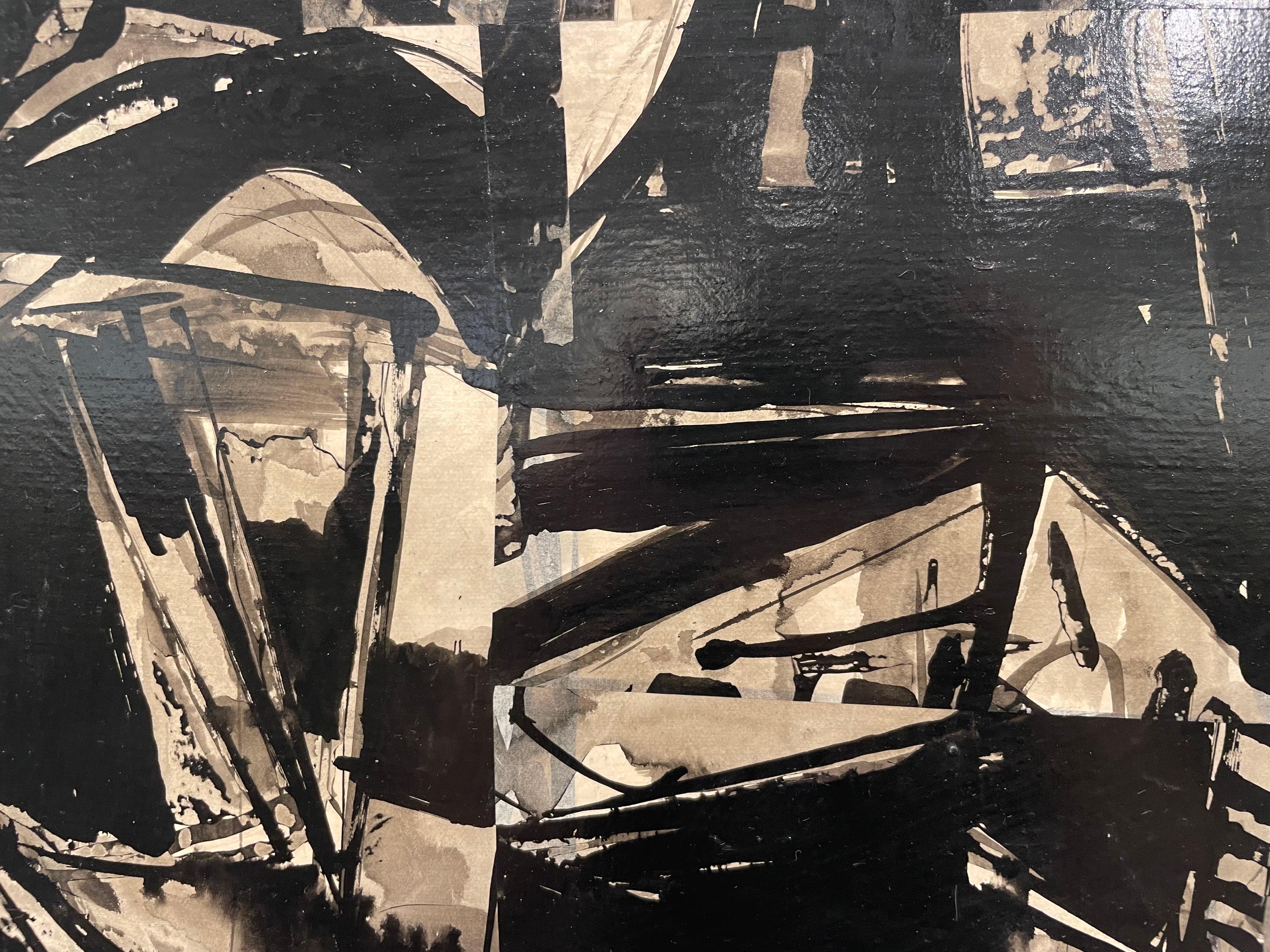 Abstraktes expressionistisches Ölgemälde ohne Titel des Künstlers der Cleveland School im Angebot 5