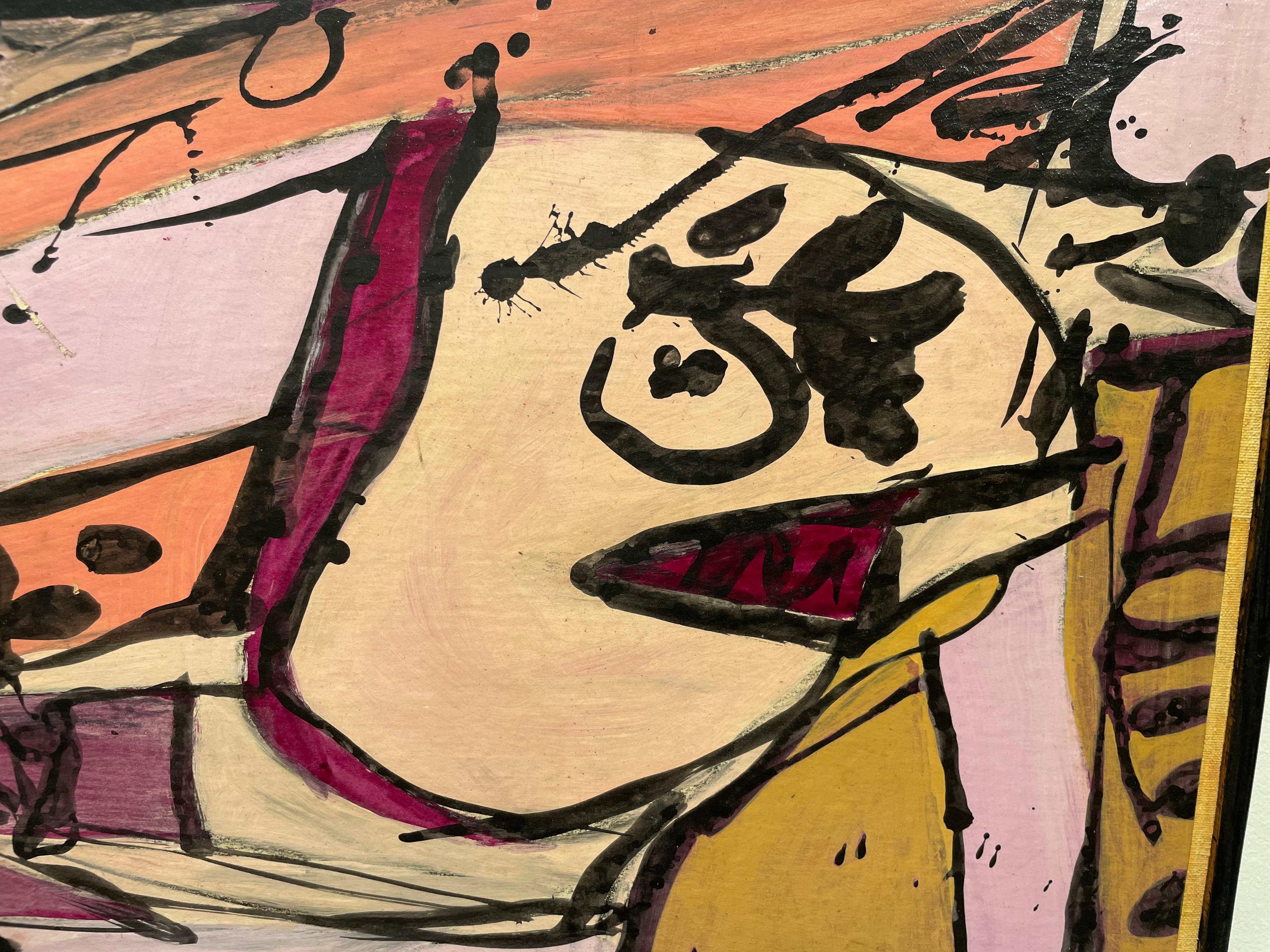 20th century abstract expressionist oil painting by Cleveland School artist For Sale 9
