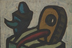 20th century abstract expressionist oil painting by Cleveland School artist