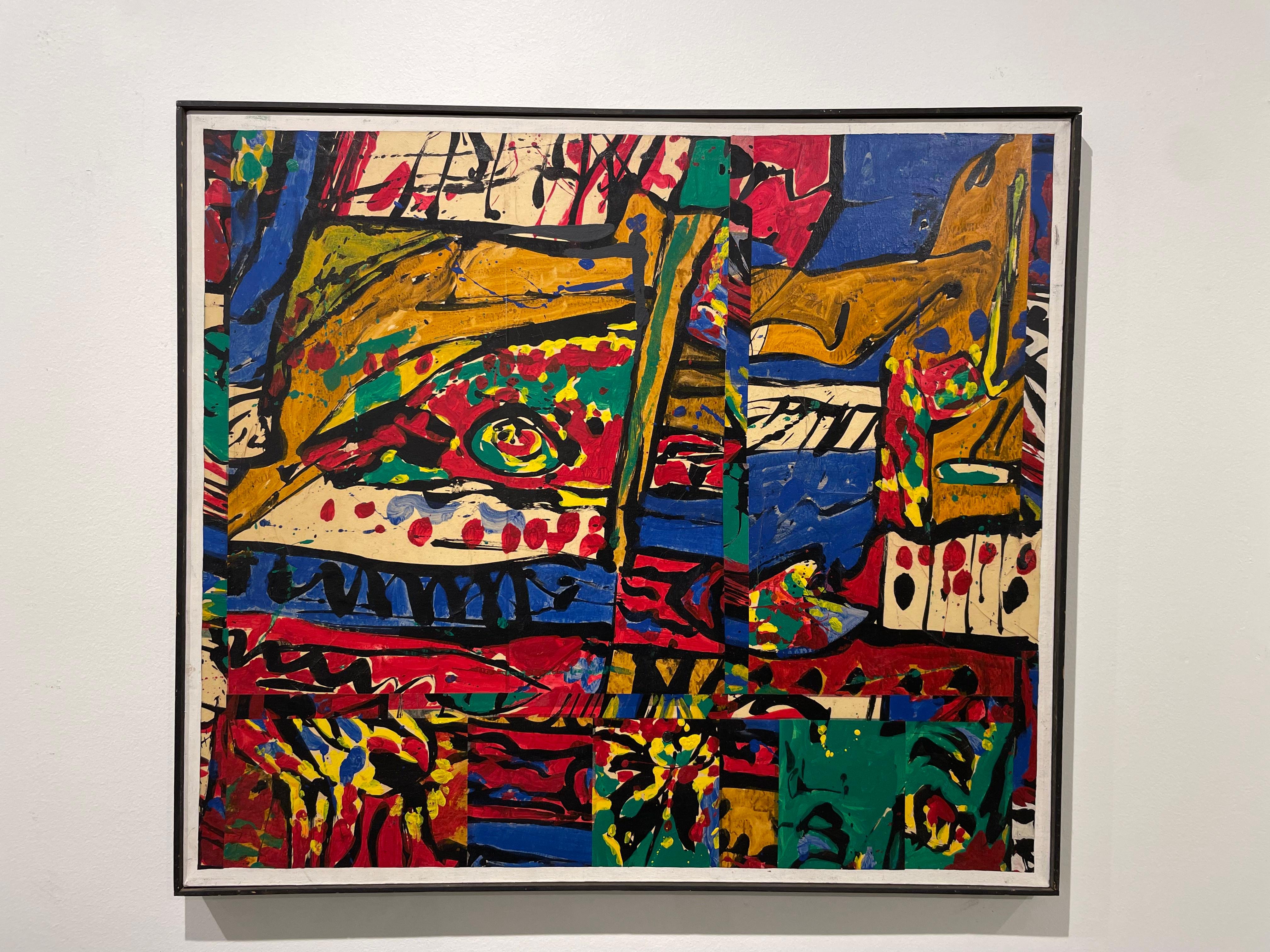 Richard Andre
Amerikaner, 1927-2013
Ohne Titel, um 1980
Acryl und Tinte auf Papier auf Leinwand aufgezogen
30 x 34 Zoll

Richard Andres wurde 1927 in Buffalo, New York, geboren. Als Absolvent des Cleveland Institute of Art im Jahr 1950 wurde er
