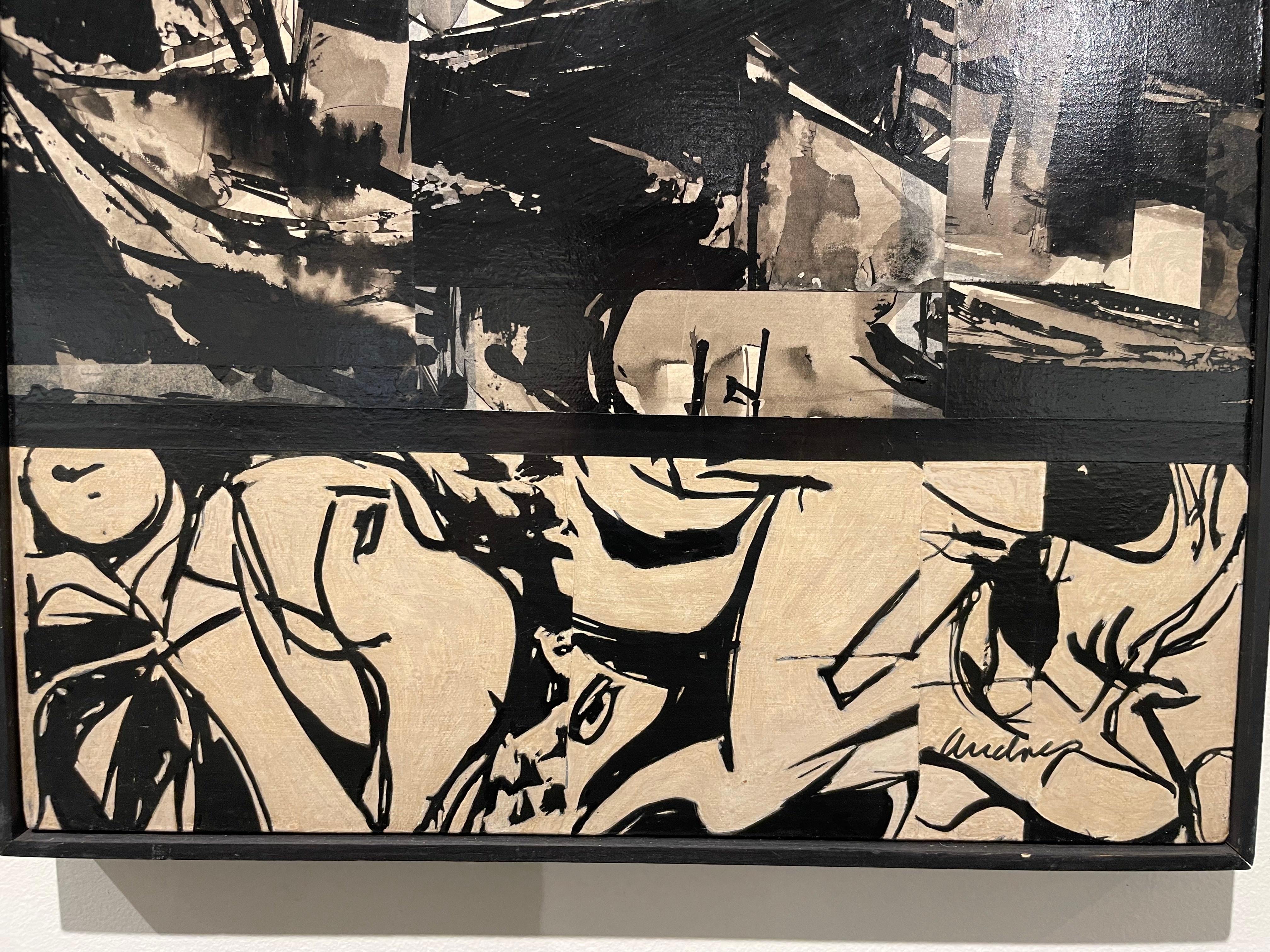 Abstraktes expressionistisches Ölgemälde ohne Titel des Künstlers der Cleveland School im Angebot 1