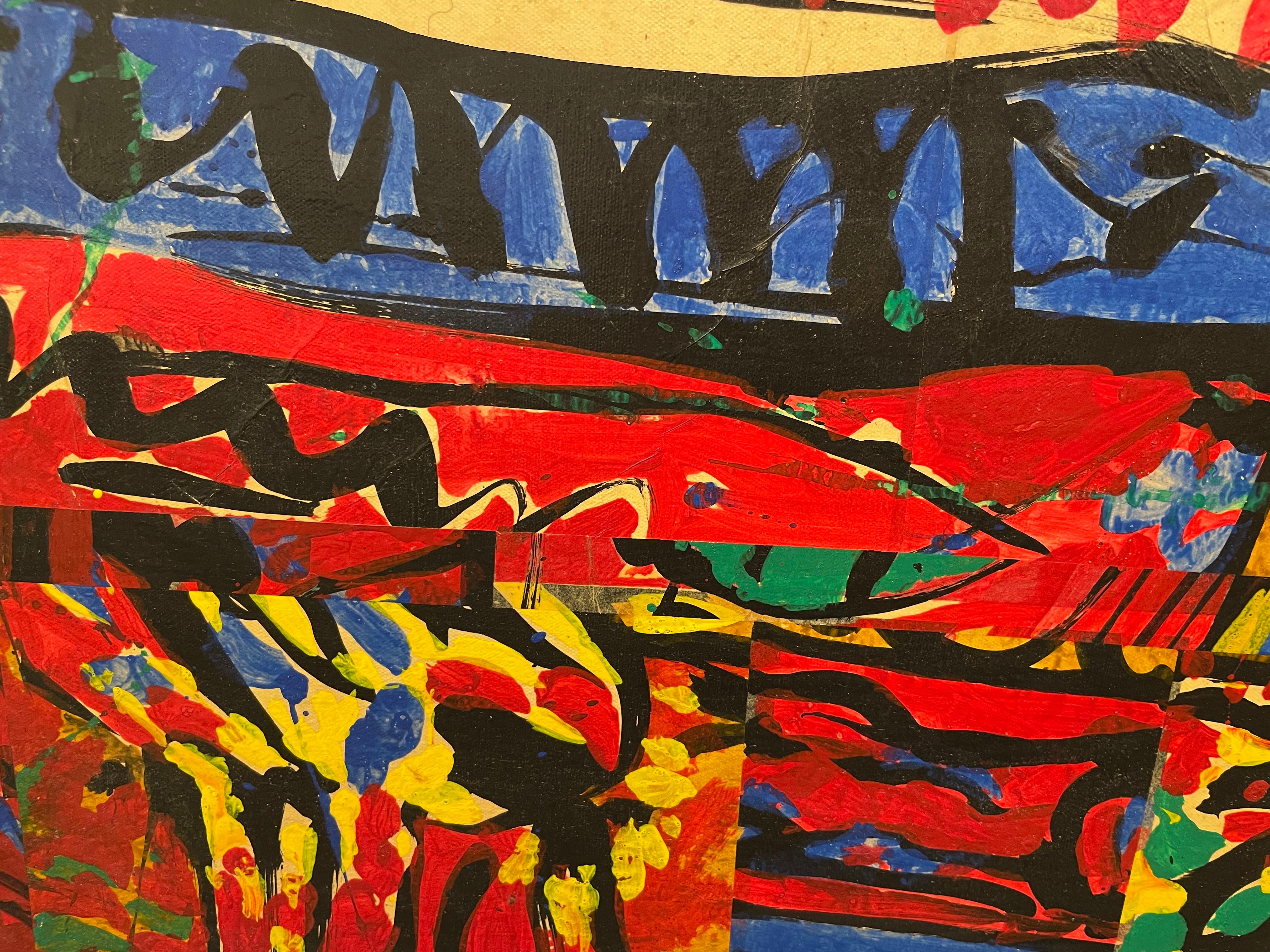 Abstraktes expressionistisches Ölgemälde ohne Titel des Künstlers der Cleveland School im Angebot 2