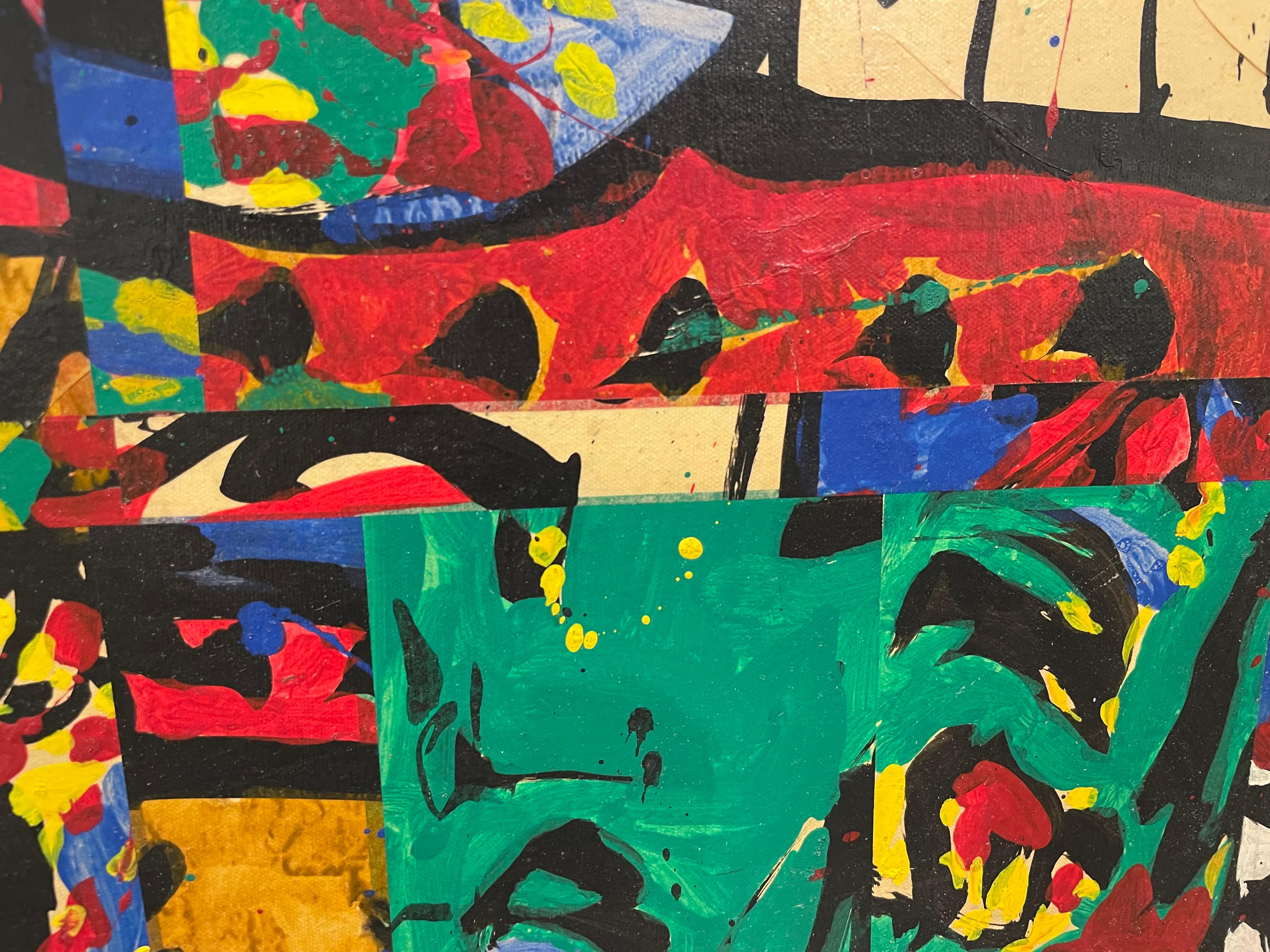 Abstraktes expressionistisches Ölgemälde ohne Titel des Künstlers der Cleveland School im Angebot 3