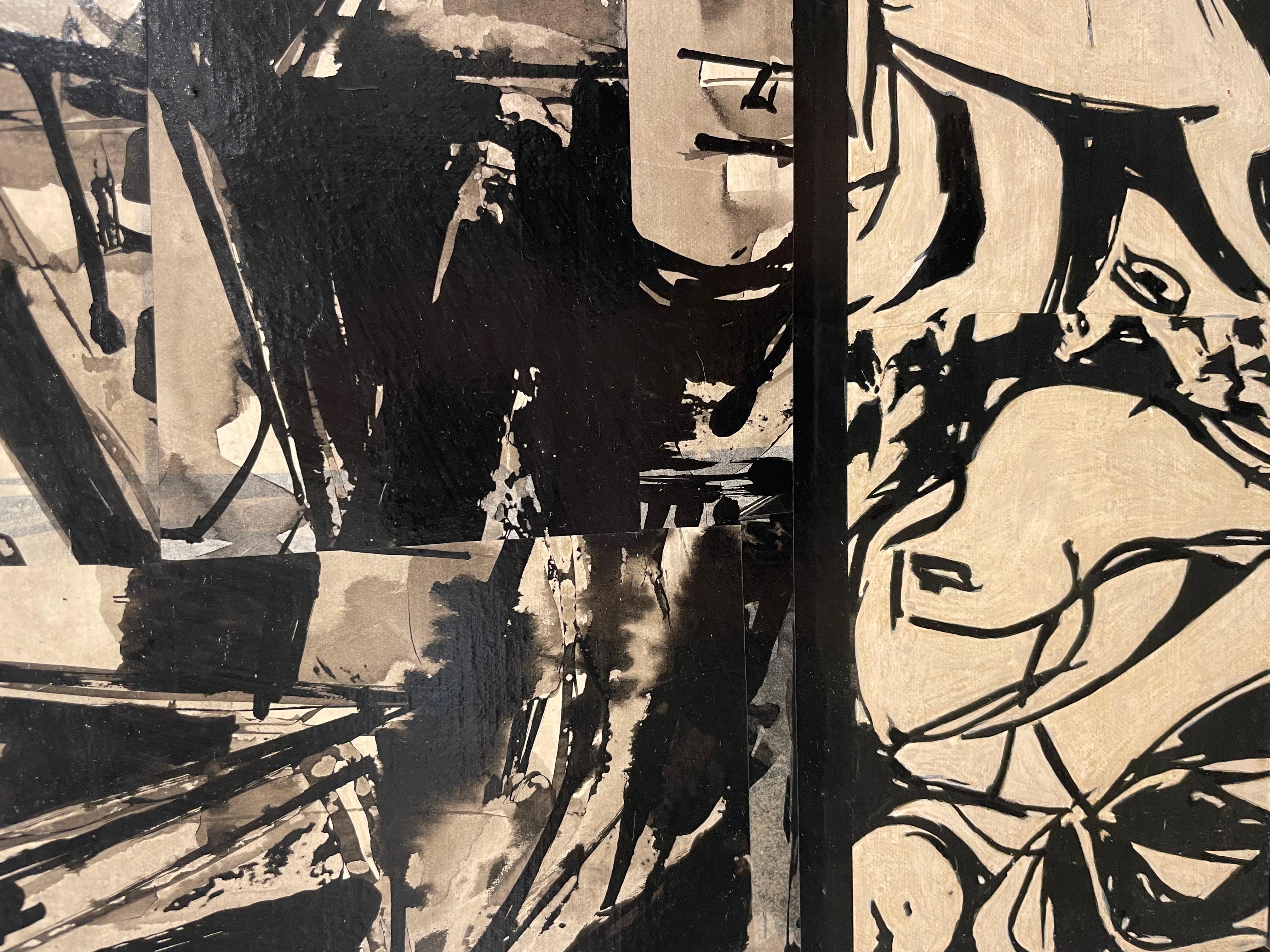 Abstraktes expressionistisches Ölgemälde ohne Titel des Künstlers der Cleveland School im Angebot 3