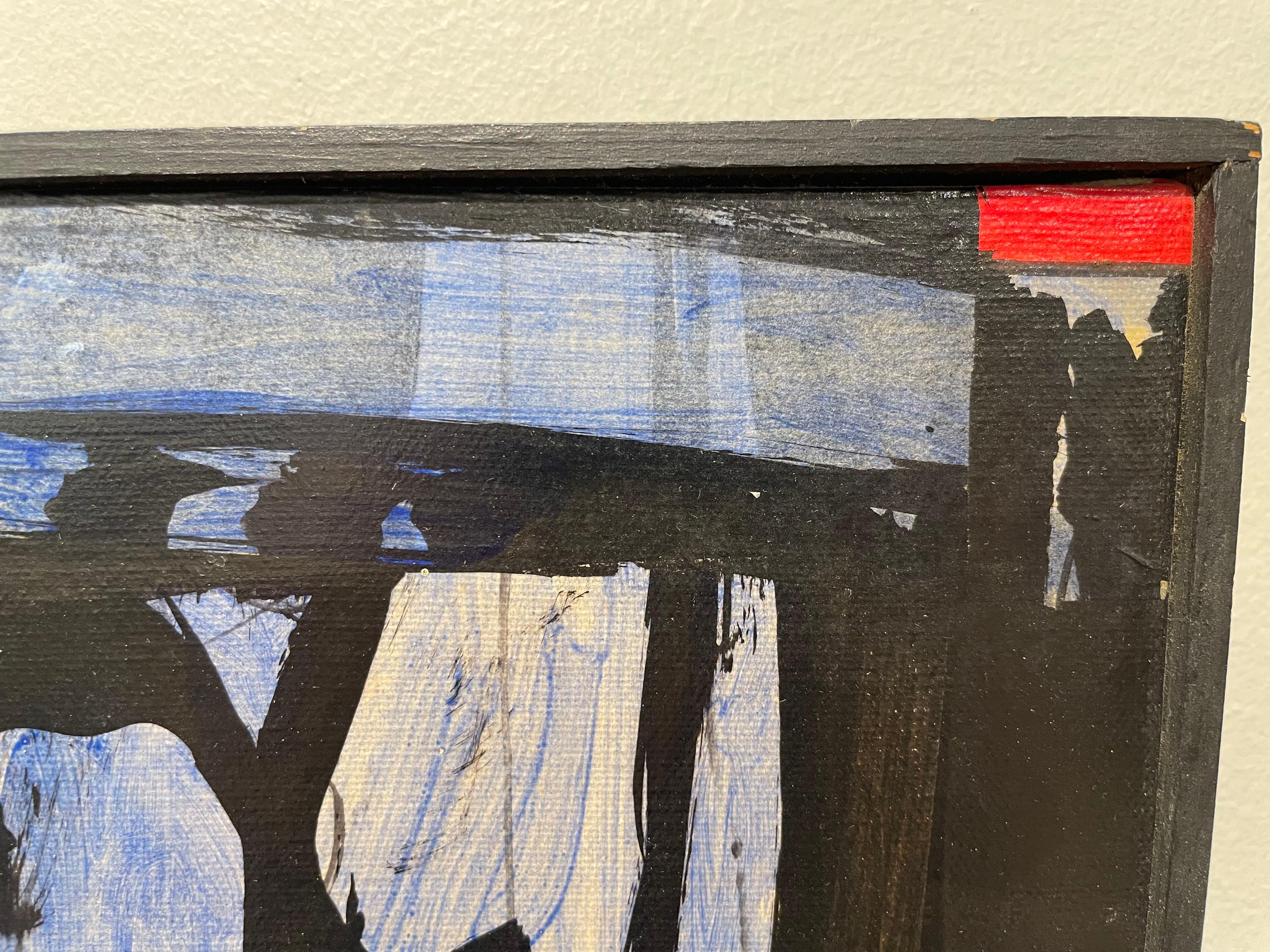 20th century abstract expressionist oil painting by Cleveland School artist For Sale 4