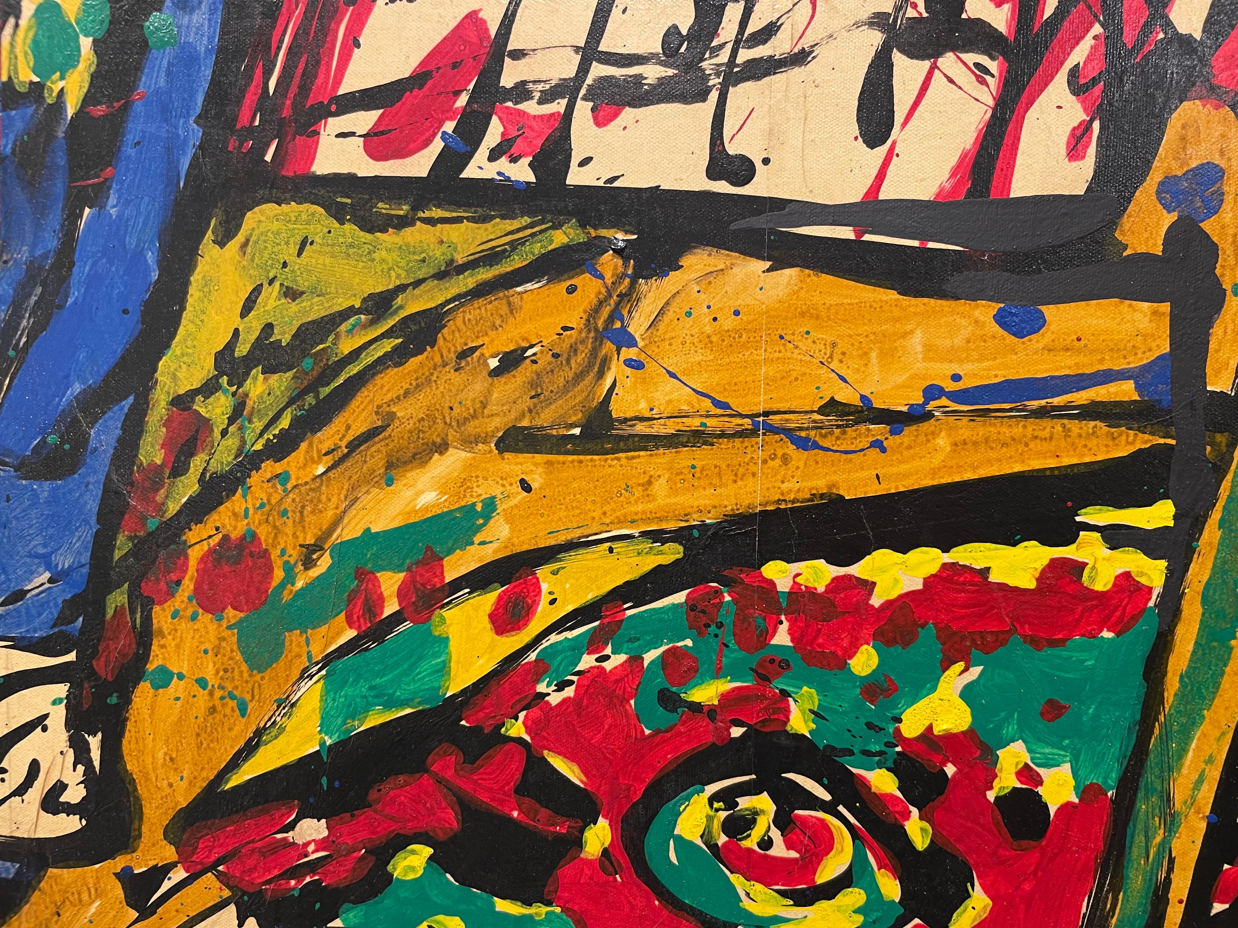 Abstraktes expressionistisches Ölgemälde ohne Titel des Künstlers der Cleveland School im Angebot 4