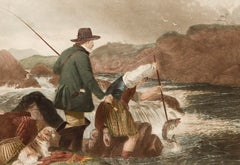 Fishing: Gaffing a Salmon