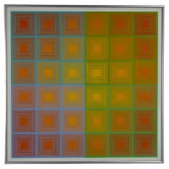 Richard Anuszkiewicz Double and Spectral Squares Op Art