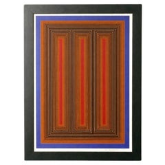 Richard Anuszkiewicz Litografía 32" x 24" Arte abstracto moderno de mediados de siglo
