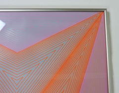 Richard Anuszkiewicz Op Art Abstract Inward Eye Serigraph, Eternity