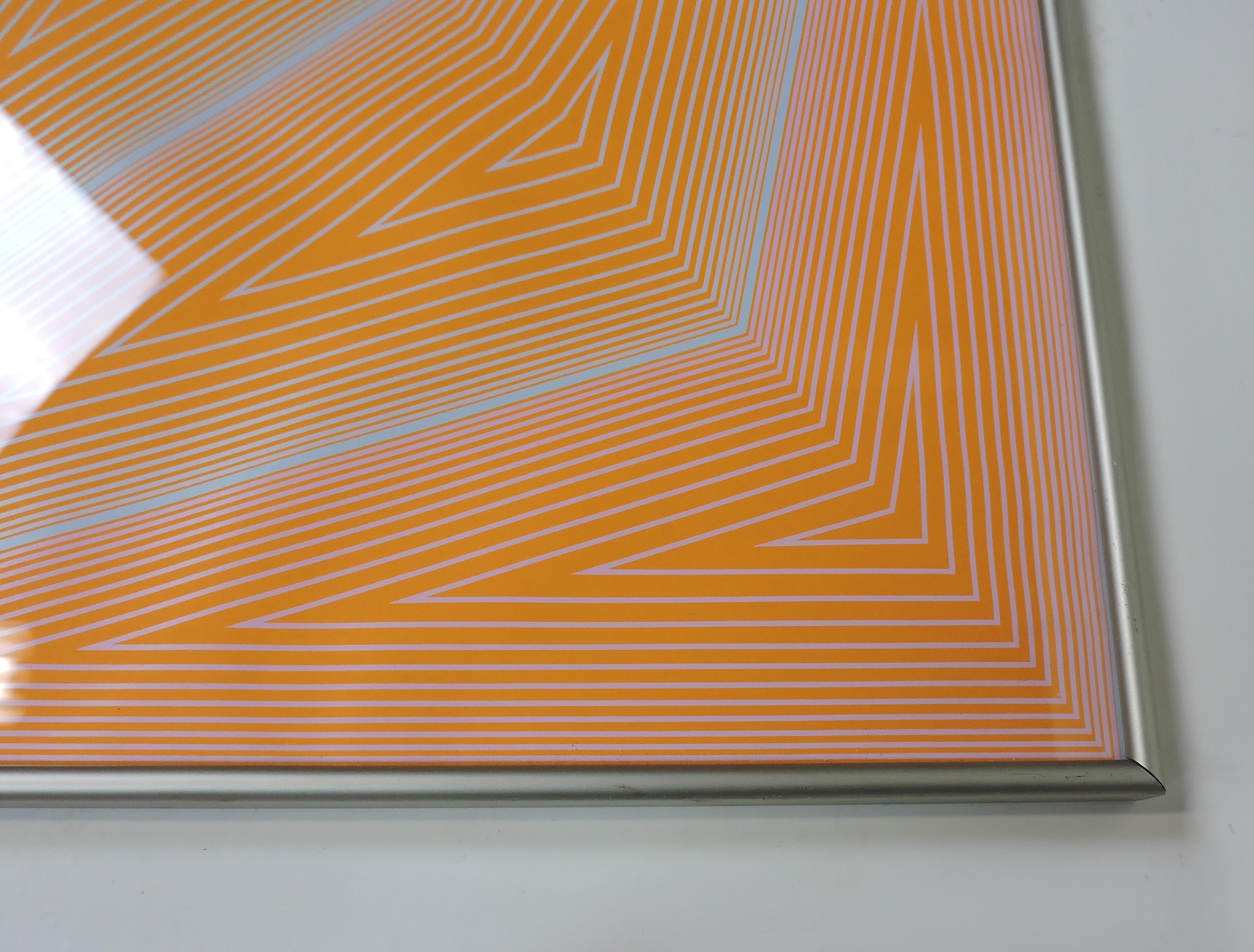 Richard Anuszkiewicz Op Art Abstract Inward Eye Serigraph, the Eye Sees More In Good Condition In Chesterfield, NJ