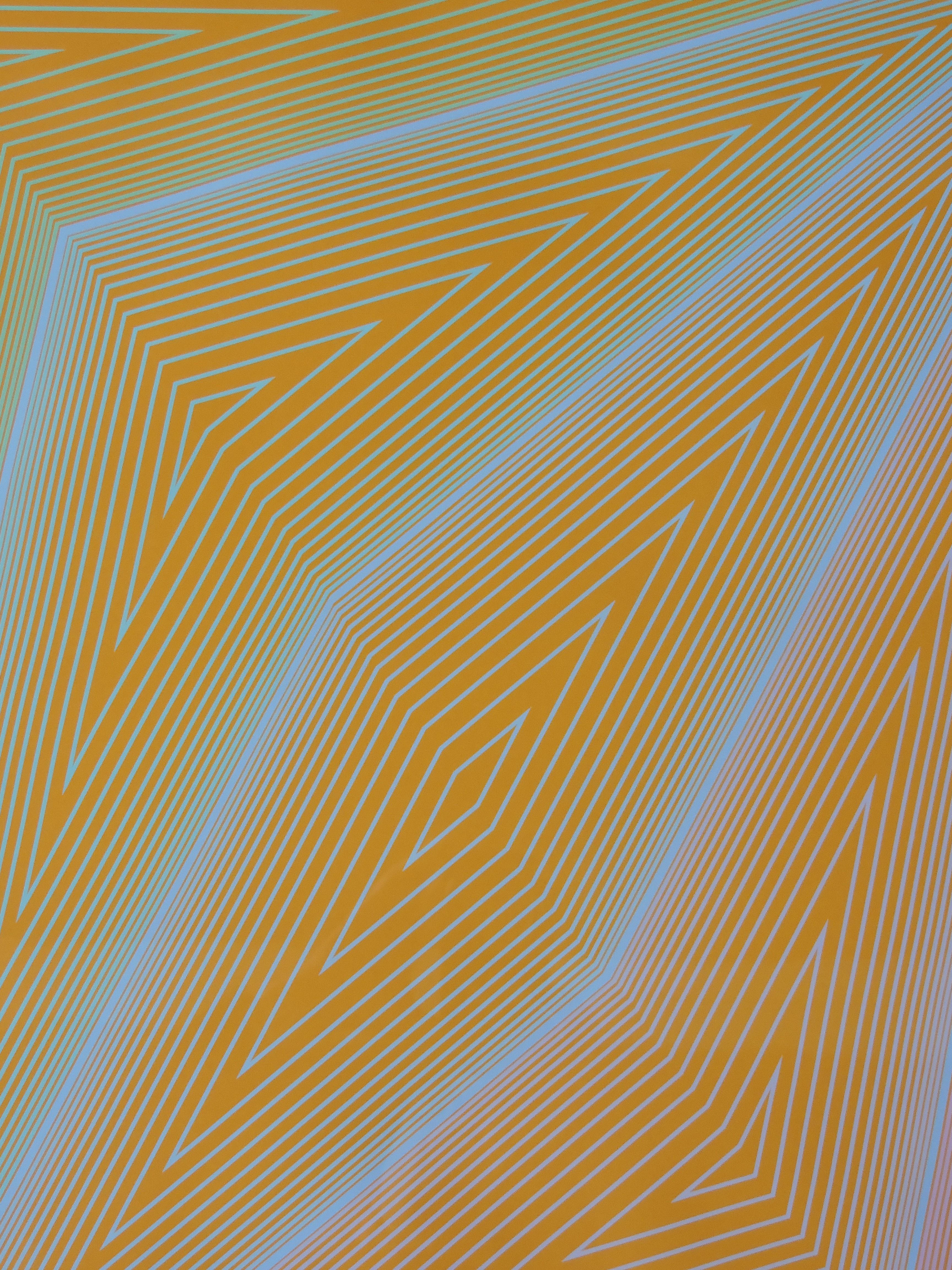 Richard Anuszkiewicz Op Art Abstract Inward Eye Serigraph, the Eye Sees More 1