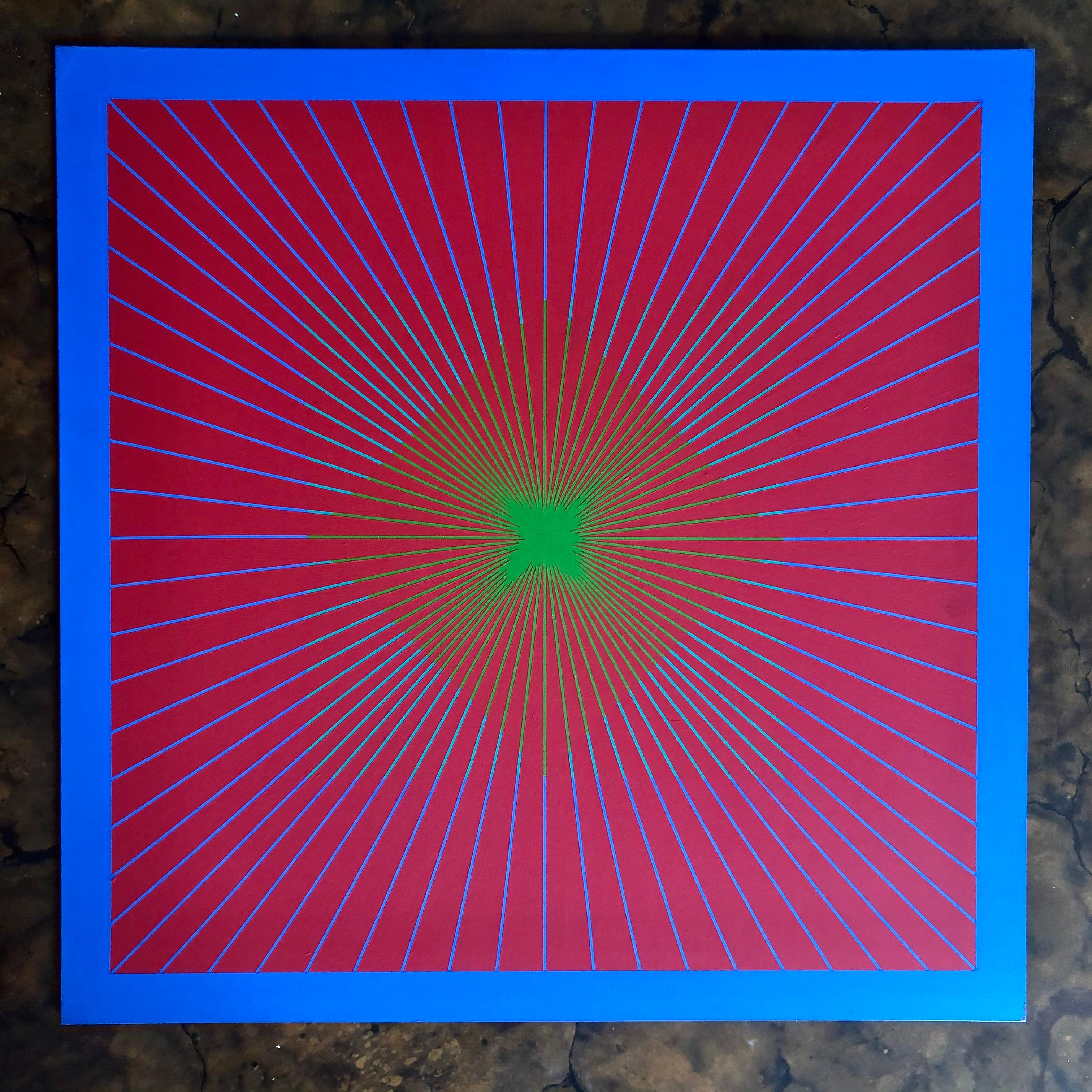 Richard Anuszkiewicz 1963 Originalgemälde im Angebot 1