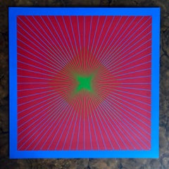 Richard Anuszkiewicz 1963 Pittura originale