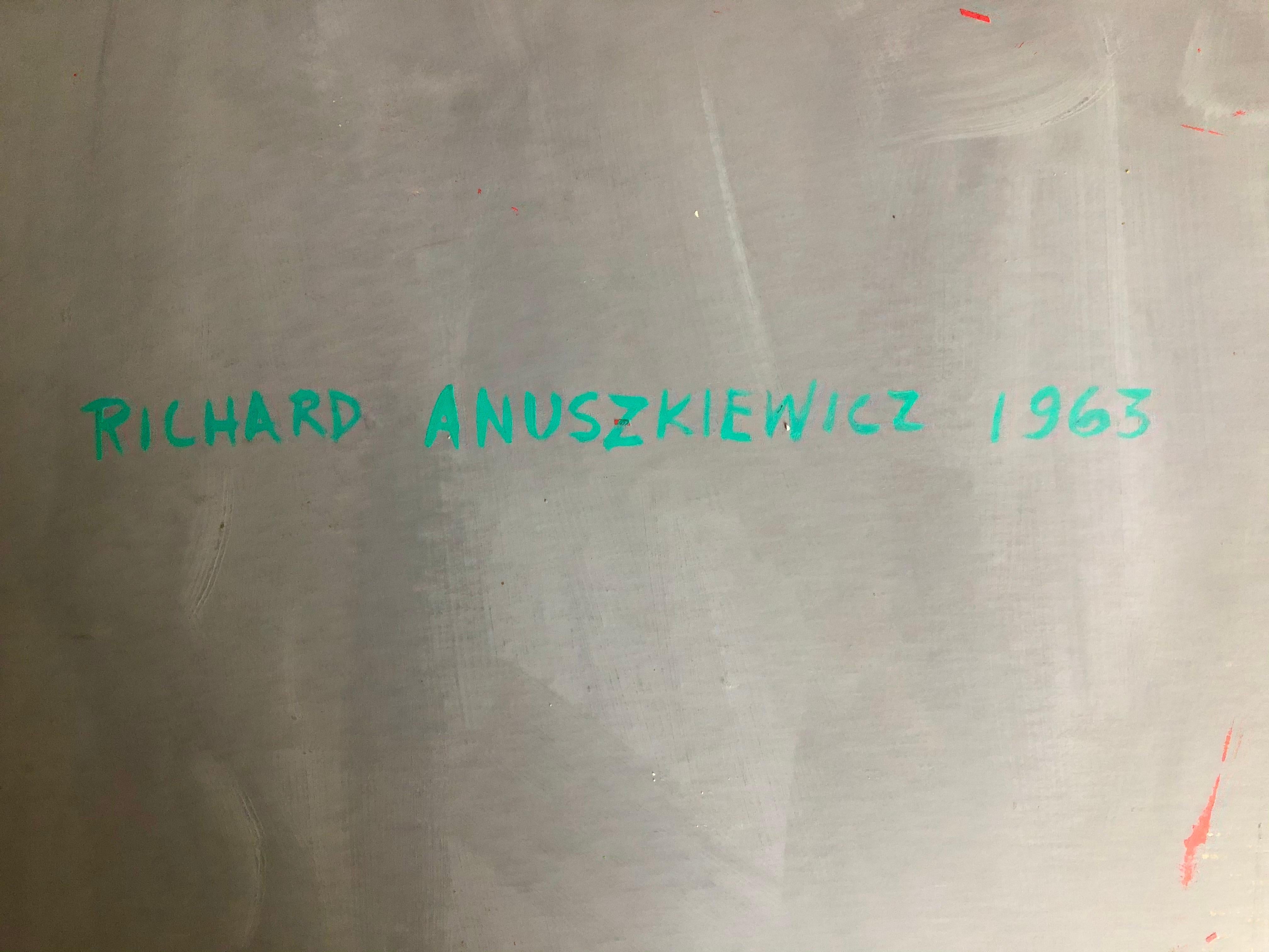 Richard Anuszkiewicz 1963 Originalgemälde im Angebot 4