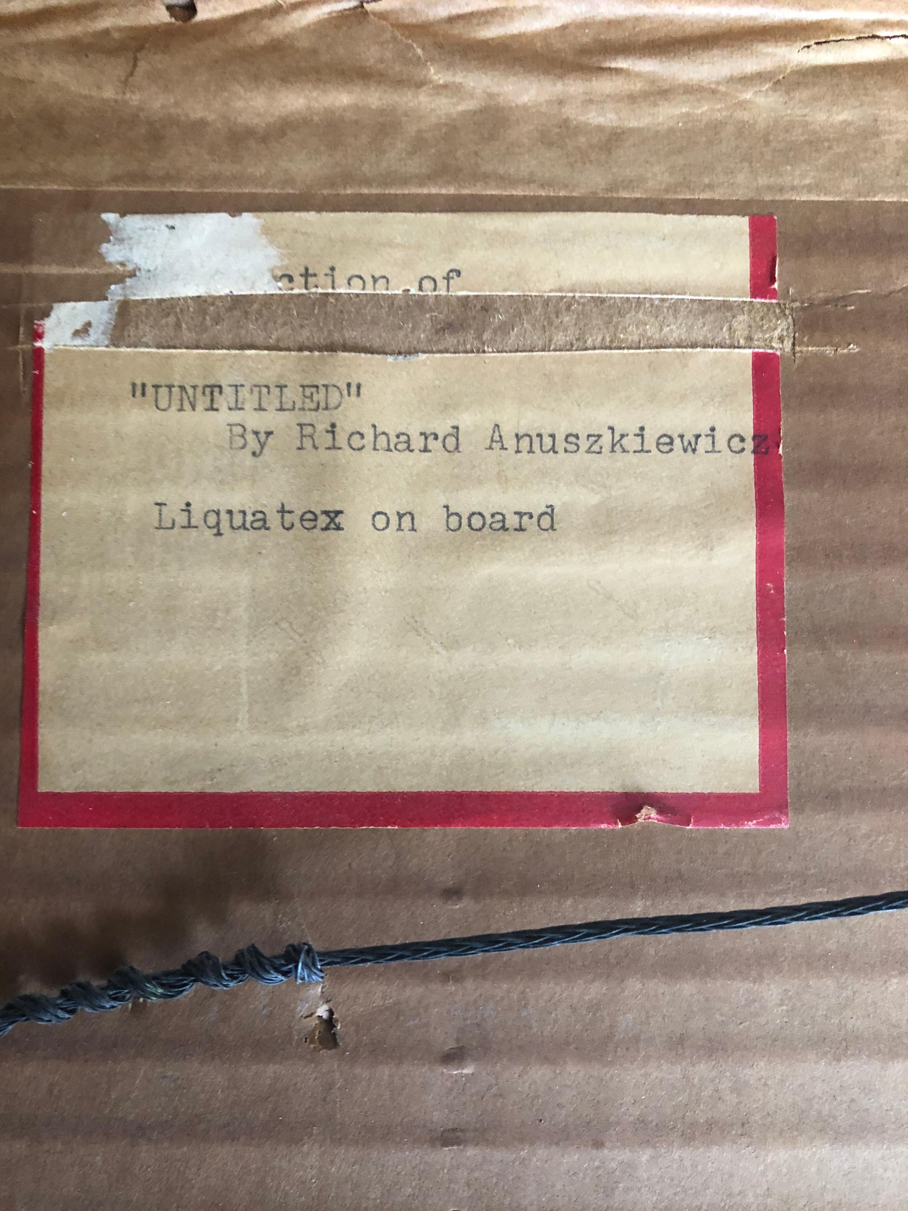 Richard Anuszkiewicz 1963 Originalgemälde im Angebot 6