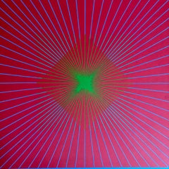 Richard Anuszkiewicz 1963 Pintura original