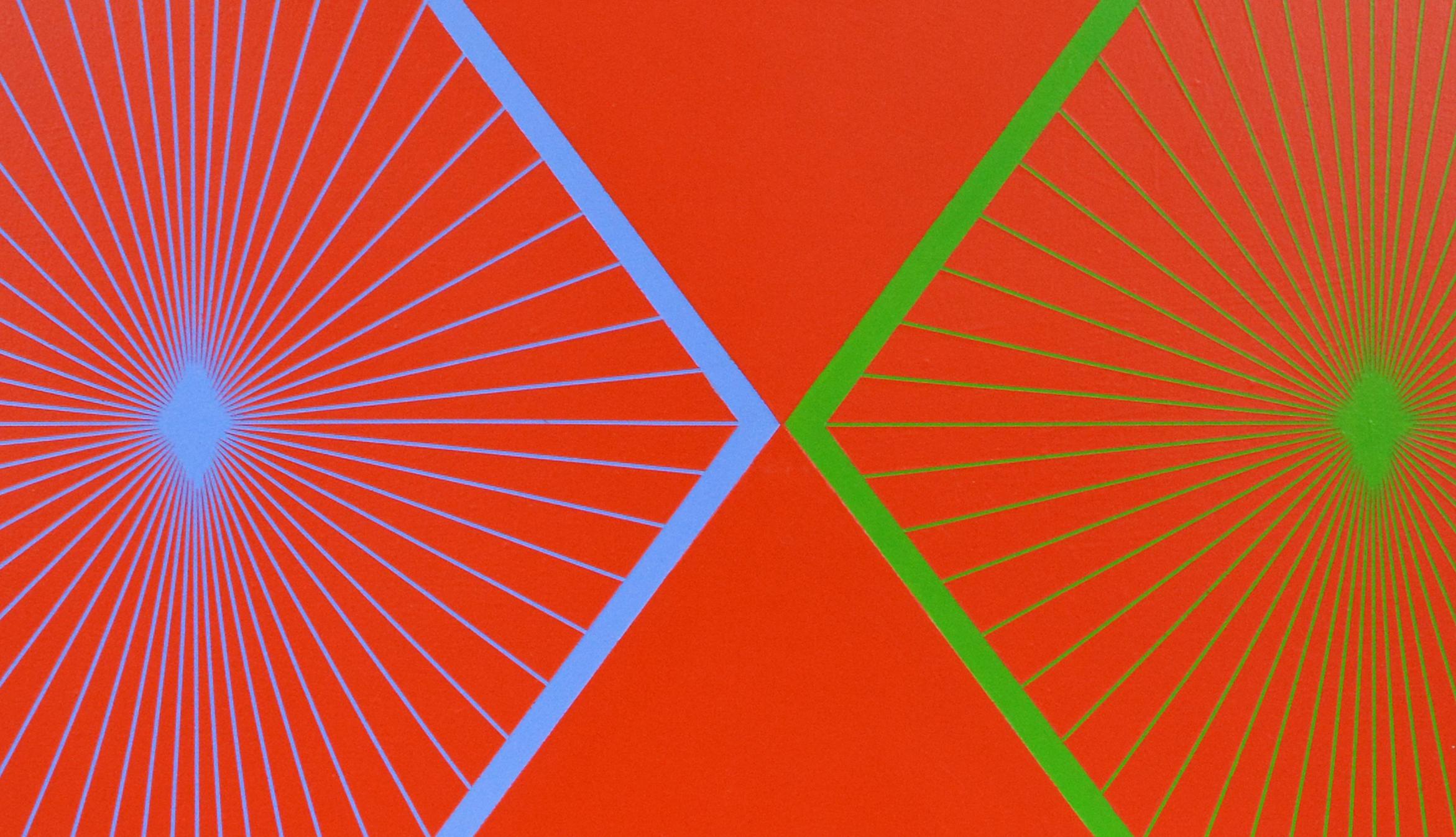 Of the Same Brilliance - Abstract Geometric Painting by Richard Anuszkiewicz