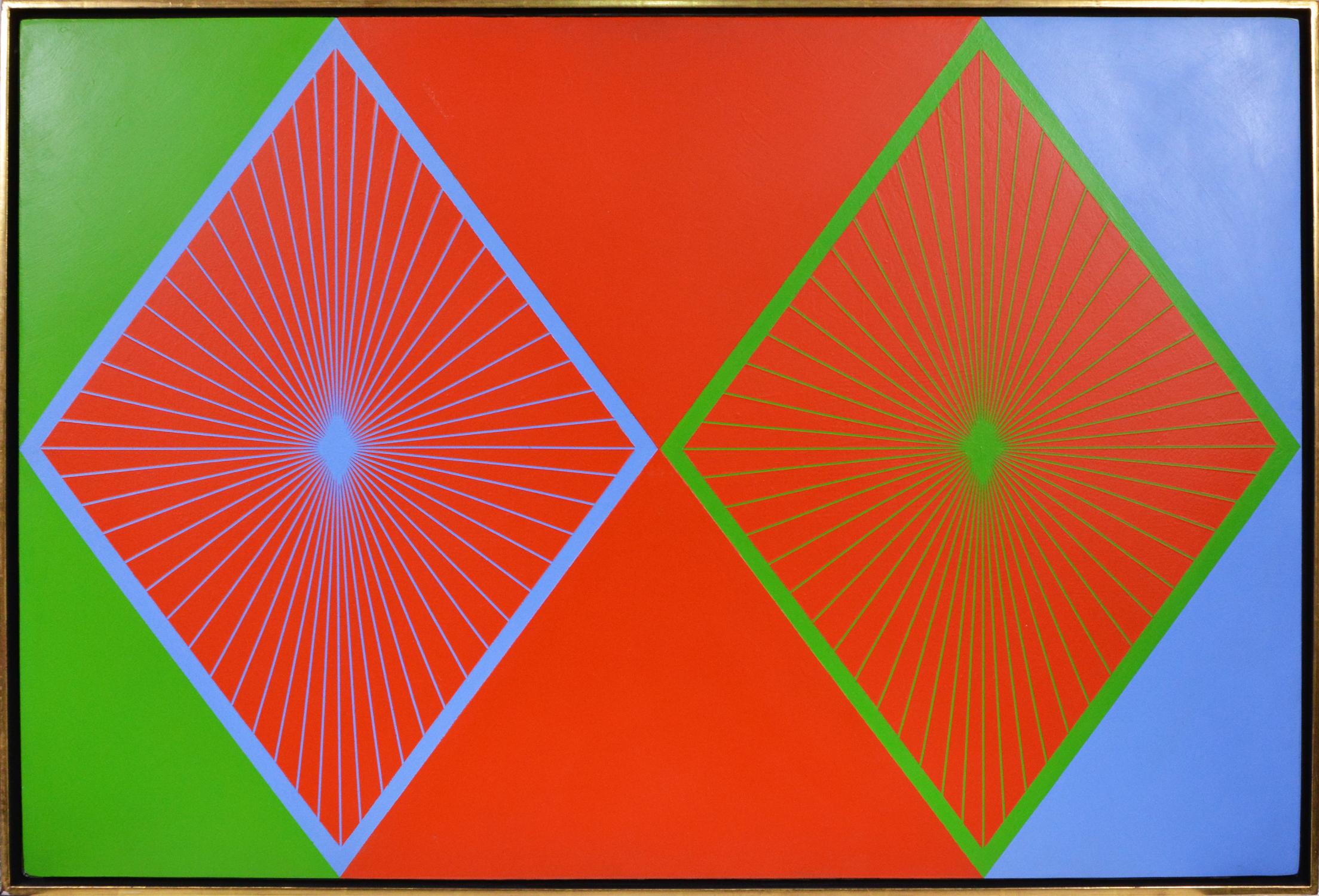 Richard Anuszkiewicz, Of the Same Brilliance, painting on board, 1964