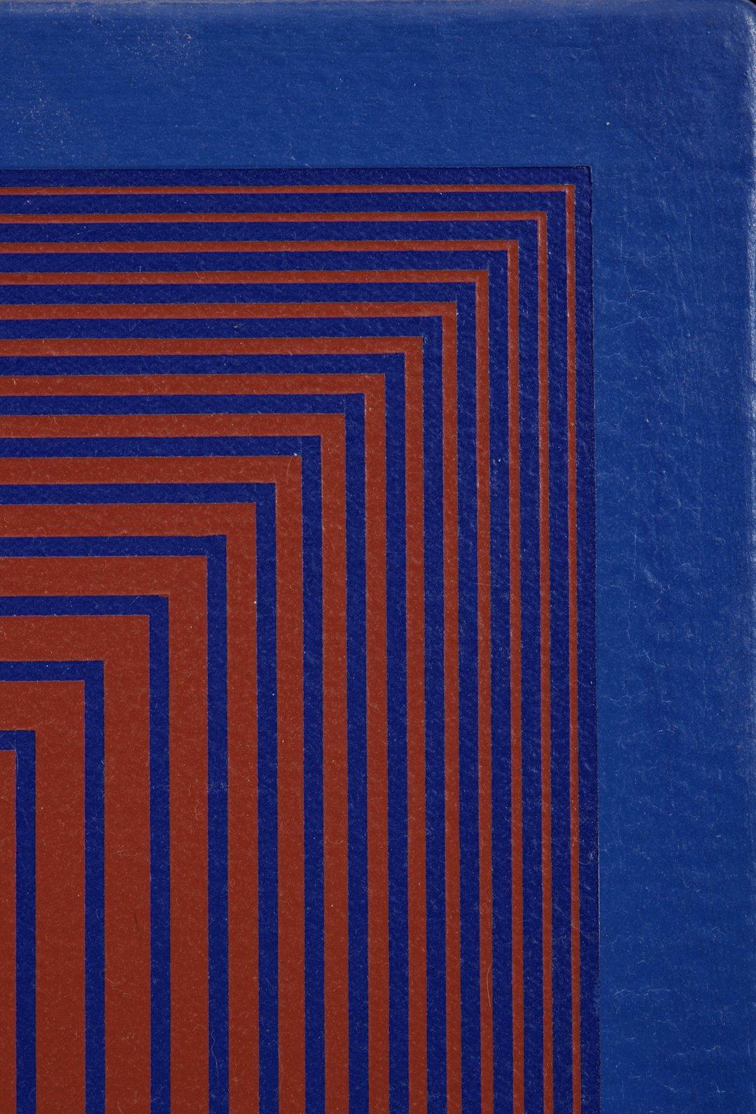 Temple of Evening Reds, 1983 Acrylic OpArt by Cleveland School Artist - Op Art Painting by Richard Anuszkiewicz