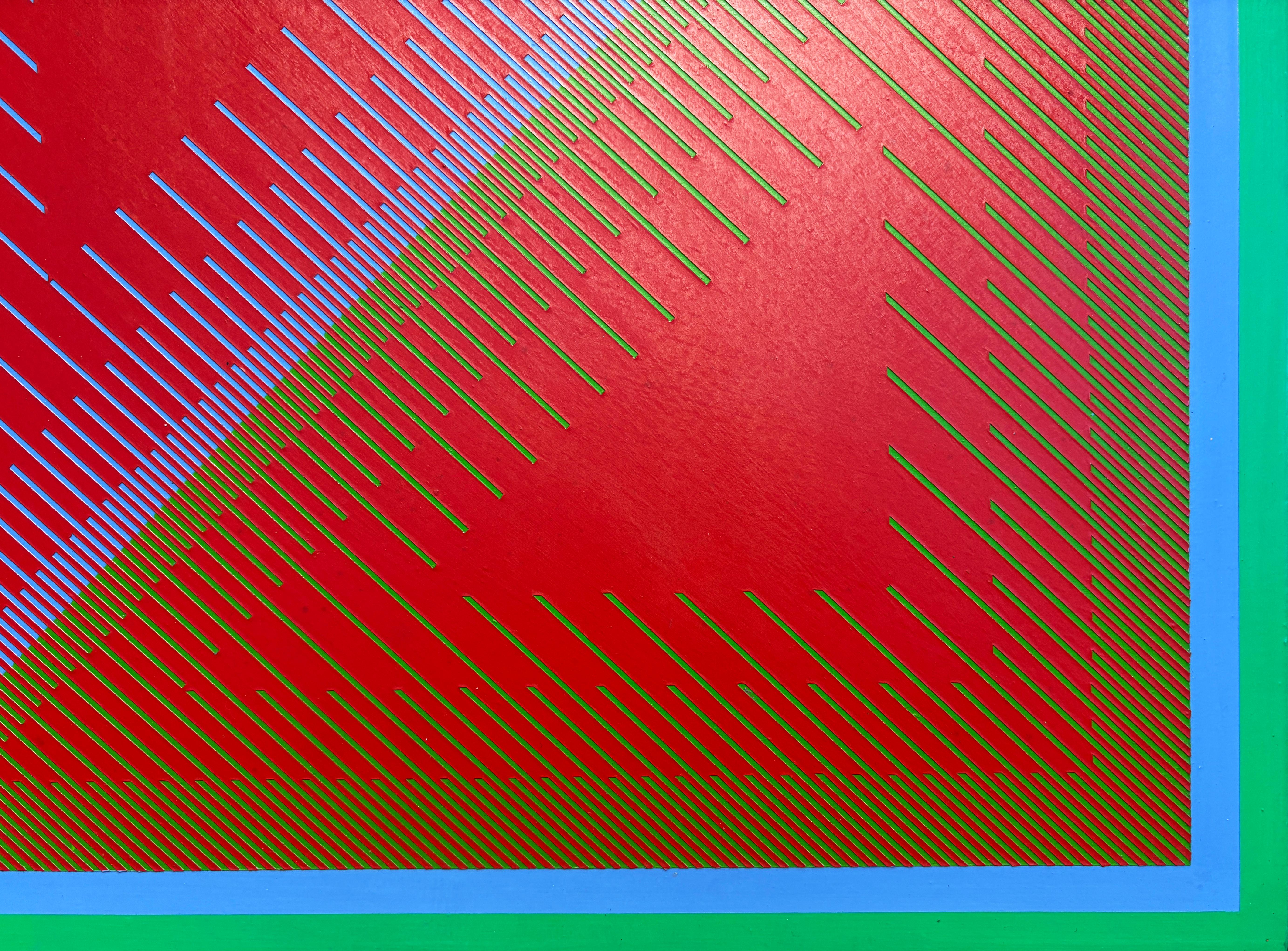 Unititled II (Rot), Abstract Painting, von Richard Anuszkiewicz