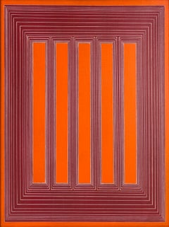 Sin título, 1973, pintura original sobre tabla, firmada a mano, 24 x 18 pulgadas.