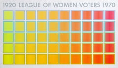 1920 Liga der Wählerinnen, OP Art Siebdruck von Richard Anuszkiewicz