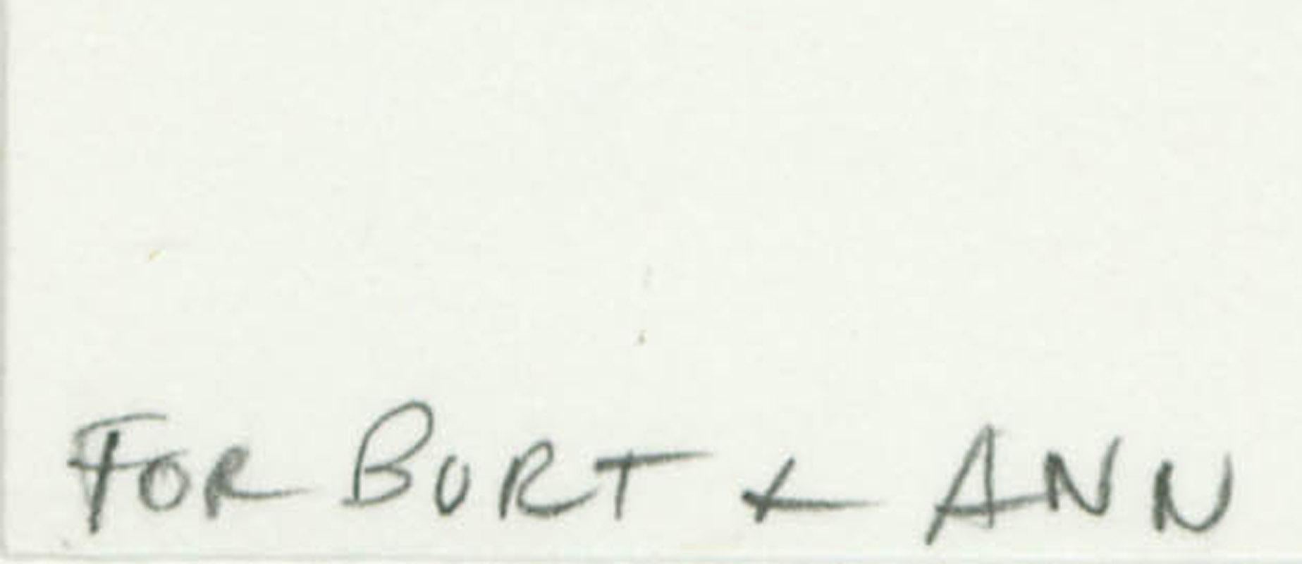 Annual Edition, 1994
Screen print, 1994
Signed and dated in pencil by the artist. 
Small edition
Dedicated in pencil by the artist 