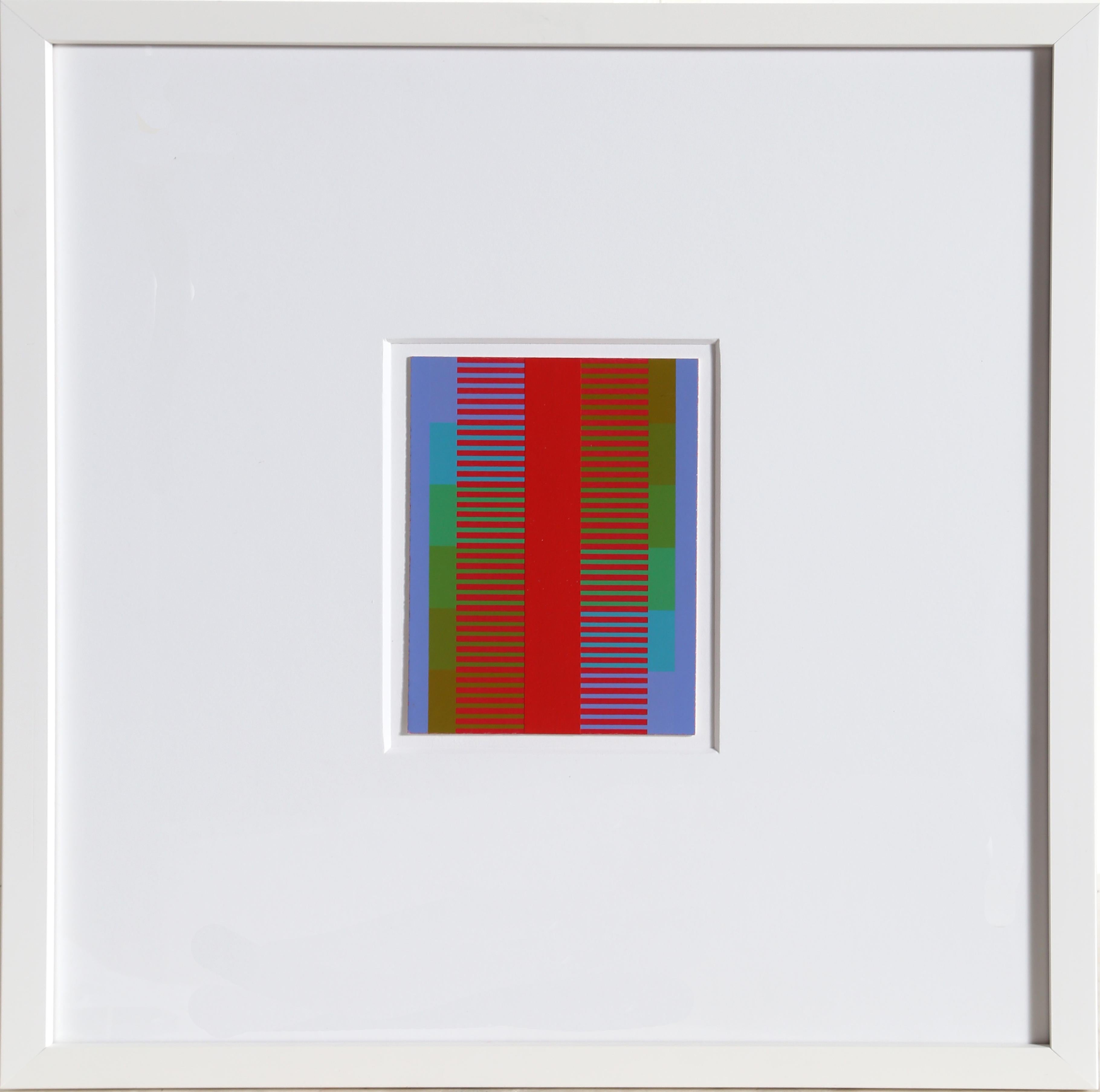 Annual Edition, OP Art Silkscreen by Anuszkiewicz 1974 - Print by Richard Anuszkiewicz