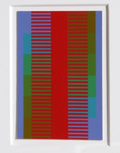 Annual Edition, OP Art Silkscreen by Anuszkiewicz 1974