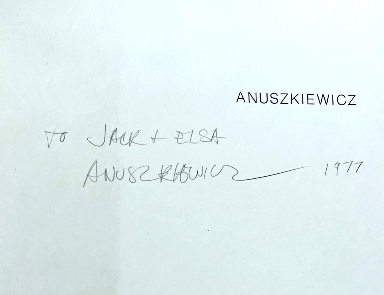 ANUSZKIEWICZ, monographie (signée à la main et inscrite par Richard Anuszkiewicz) en vente 1