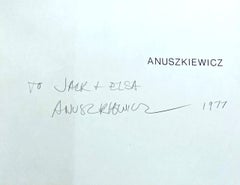 ANUSZKIEWICZ, monografía (firmada a mano e inscrita por Richard Anuszkiewicz)