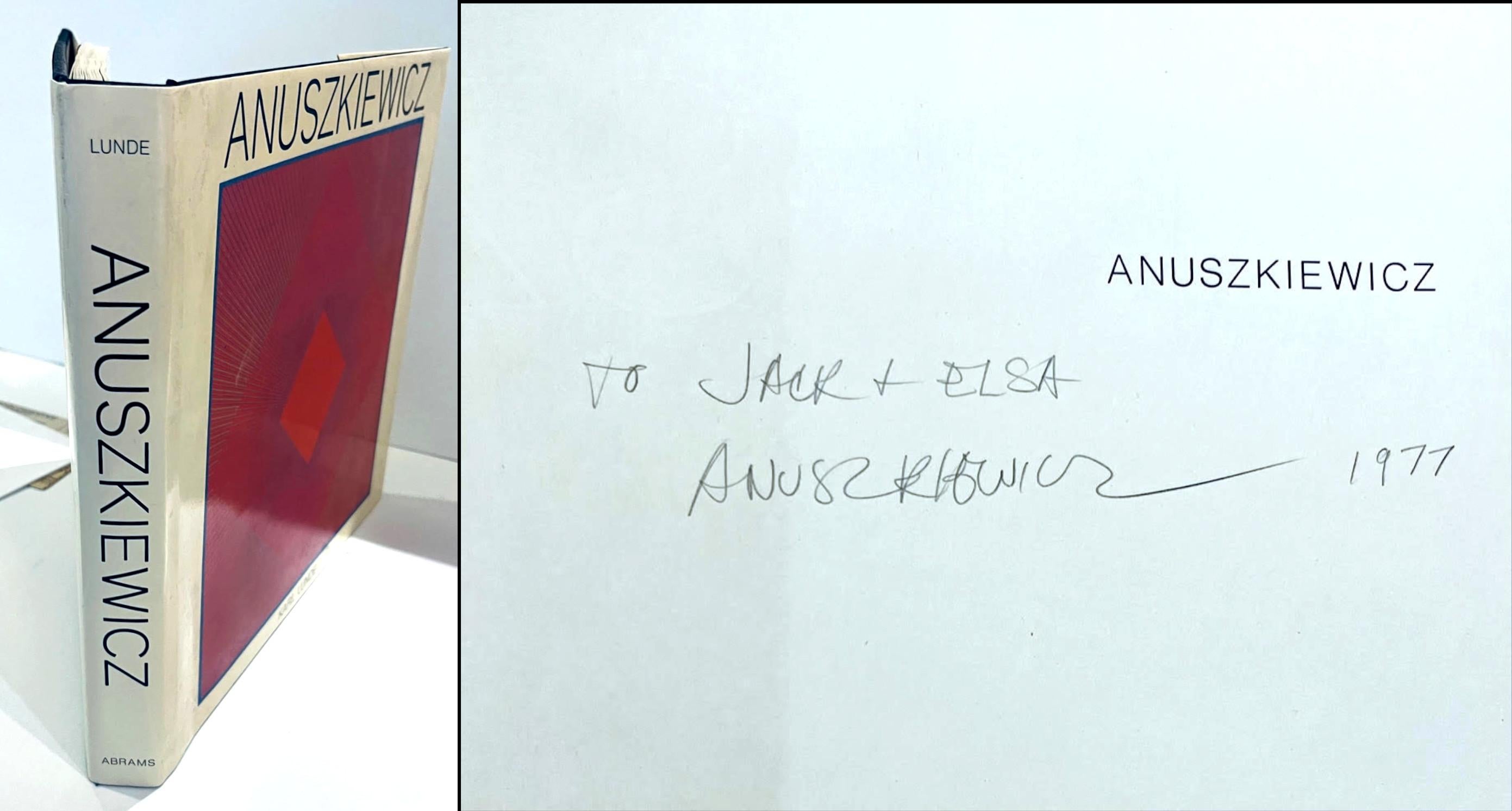 ANUSZKIEWICZ, monografía (firmada a mano e inscrita por Richard Anuszkiewicz)
