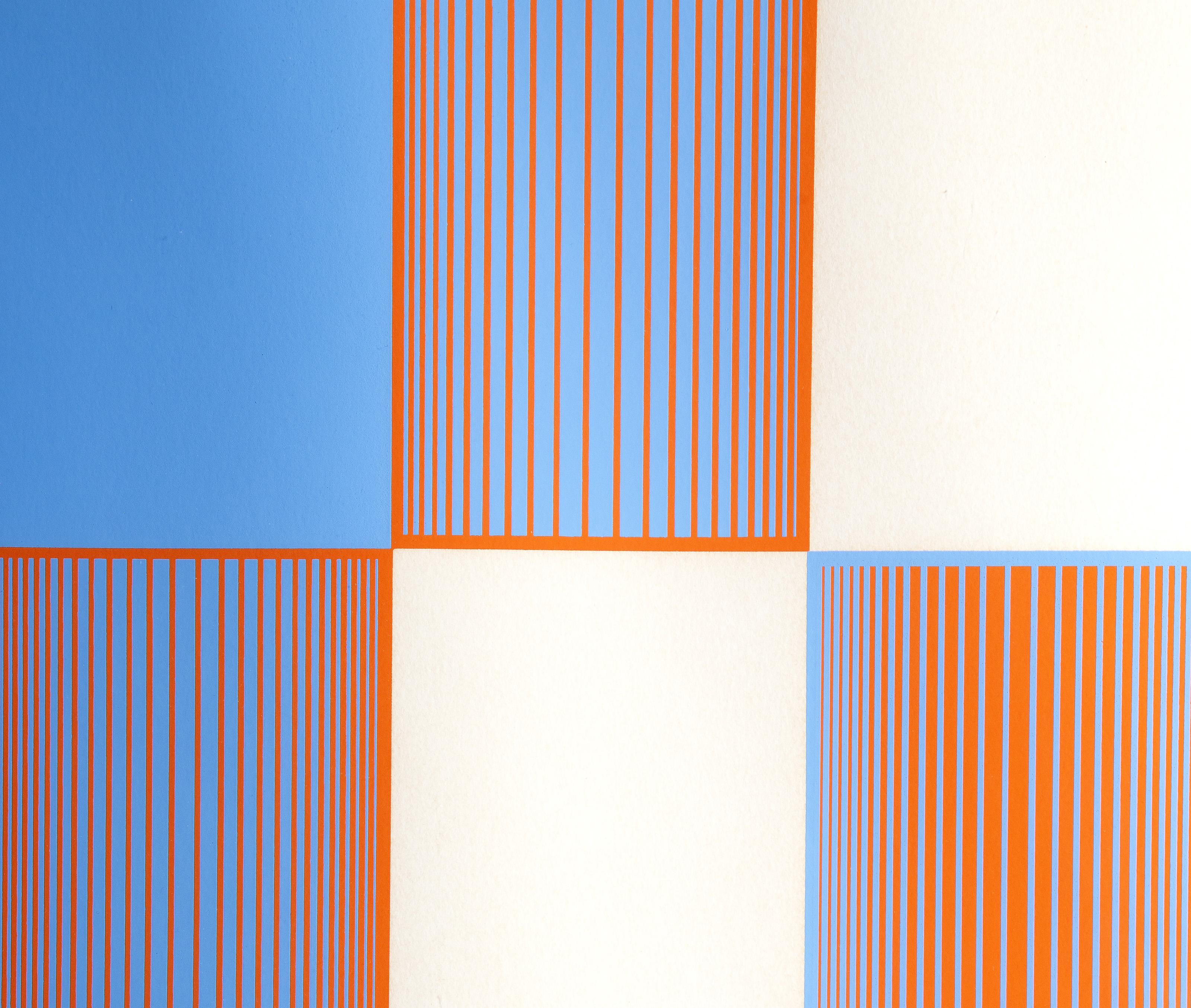 Celebrate New York, Abstract Geometric Screenprint by Richard Anuszkiewicz For Sale 1
