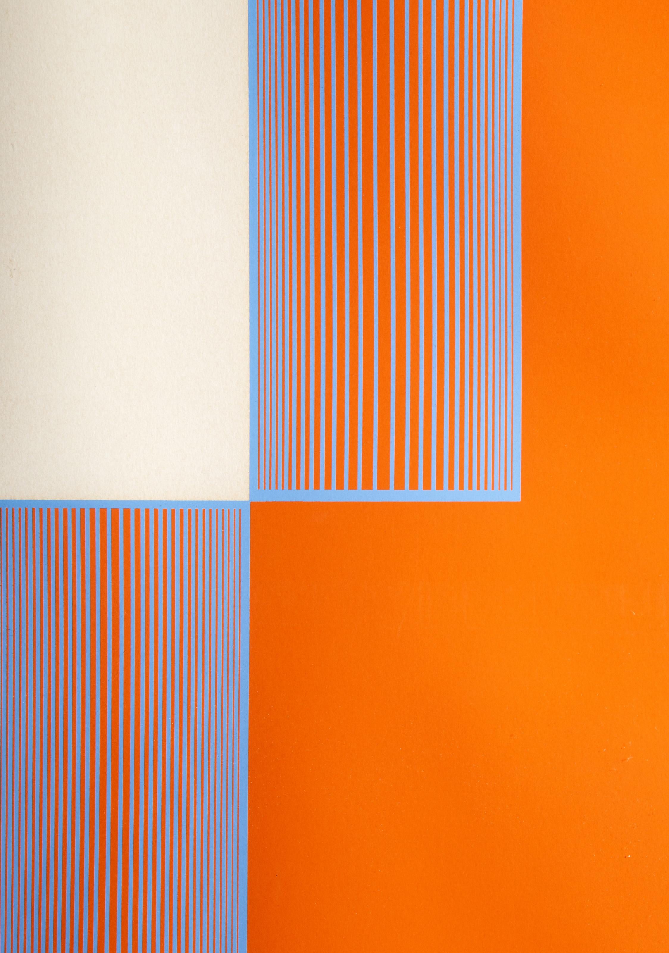 Celebrate New York, Abstract Geometric Screenprint by Richard Anuszkiewicz For Sale 2