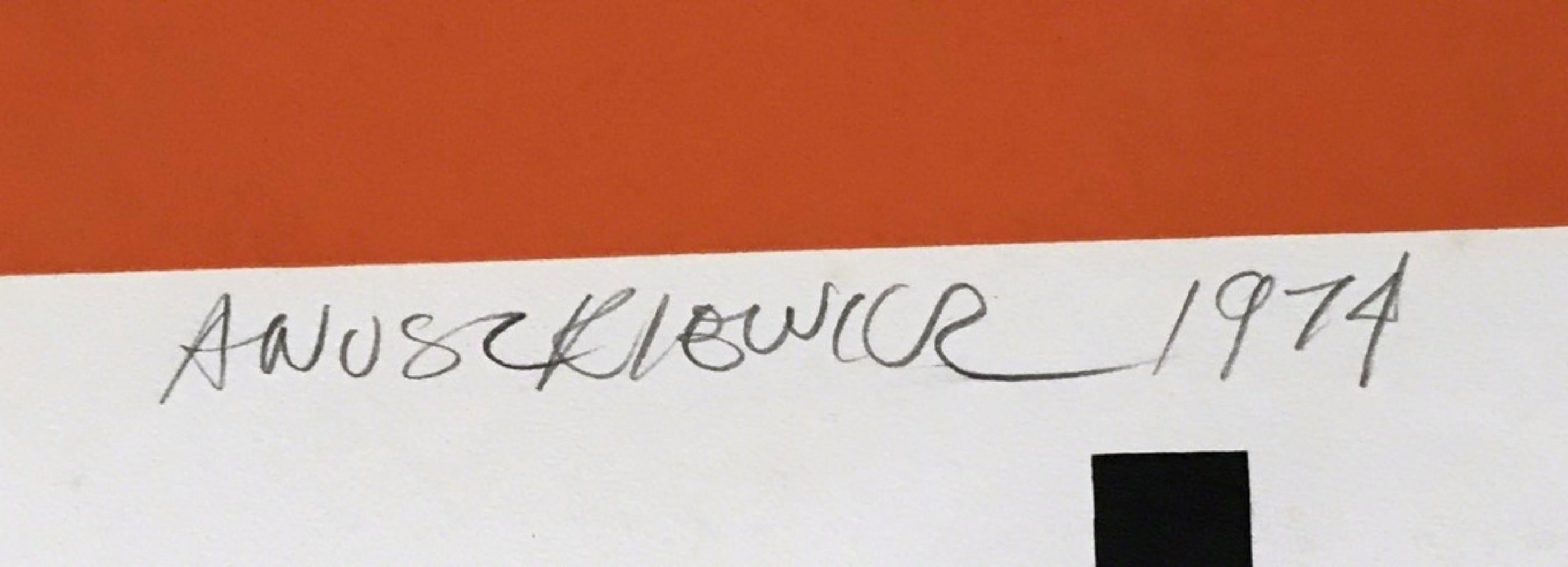 Richard Anuszkiewicz Celebrate New York, hand signed inscribed silkscreen poster For Sale 2
