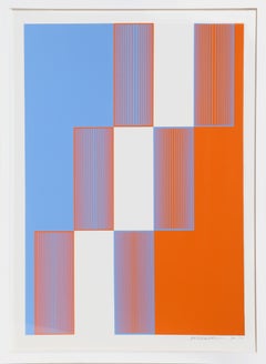 Celebrate New York, OP Art Screenprint by Richard Anuszkiewicz 1973