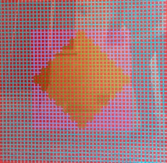 Hand Signed Op Art Kinetic Print Geometric Abstract Silkscreen Serigraph Pop Art