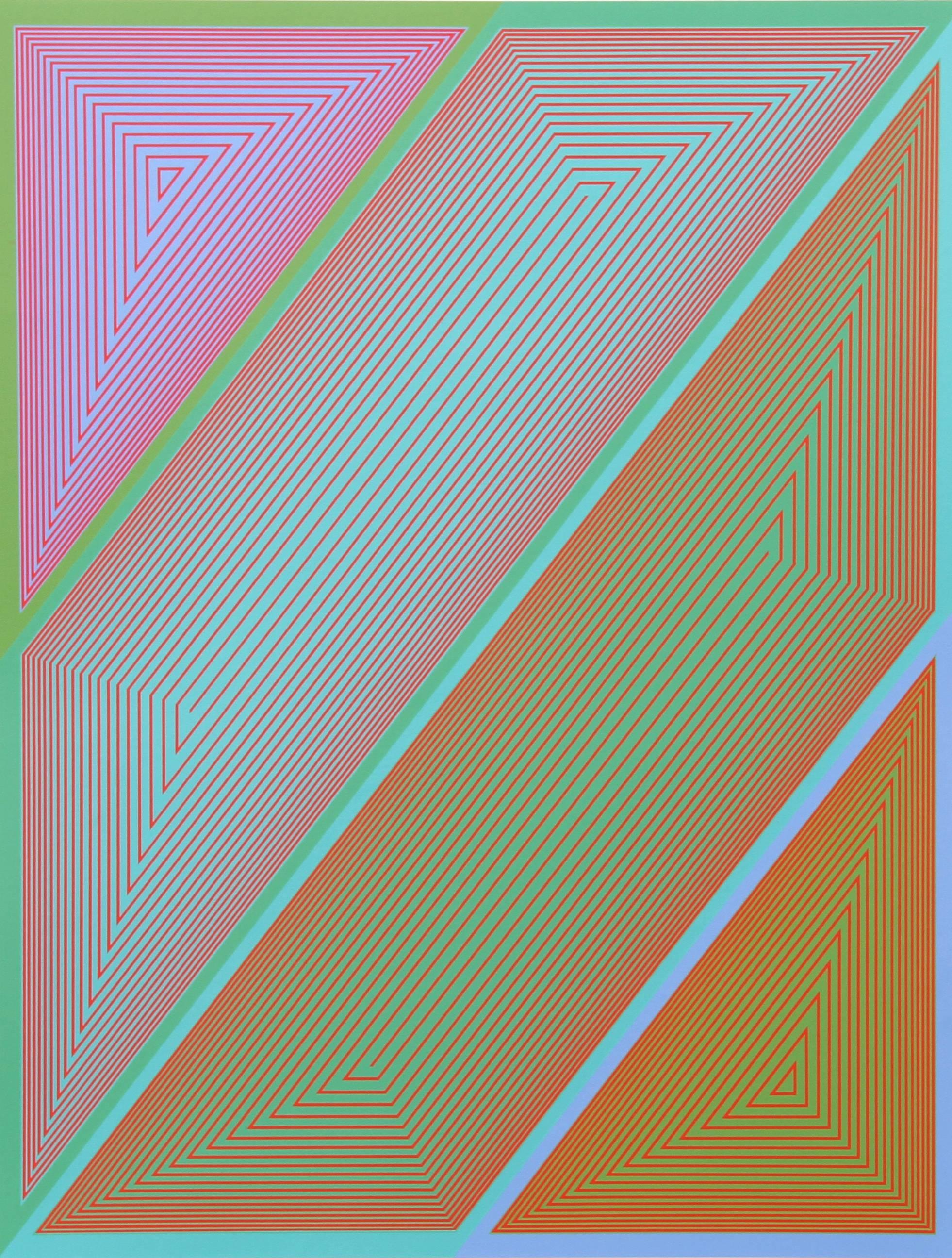 Abstract Print Richard Anuszkiewicz - Inward Eye, série d'œuvres d'art n° 2 OP d'Anuszkiewicz