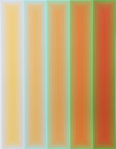 Inneres Auge, #5 Geometrisch Abstrakt OP Art Siebdruck von Richard Anuszkiewicz