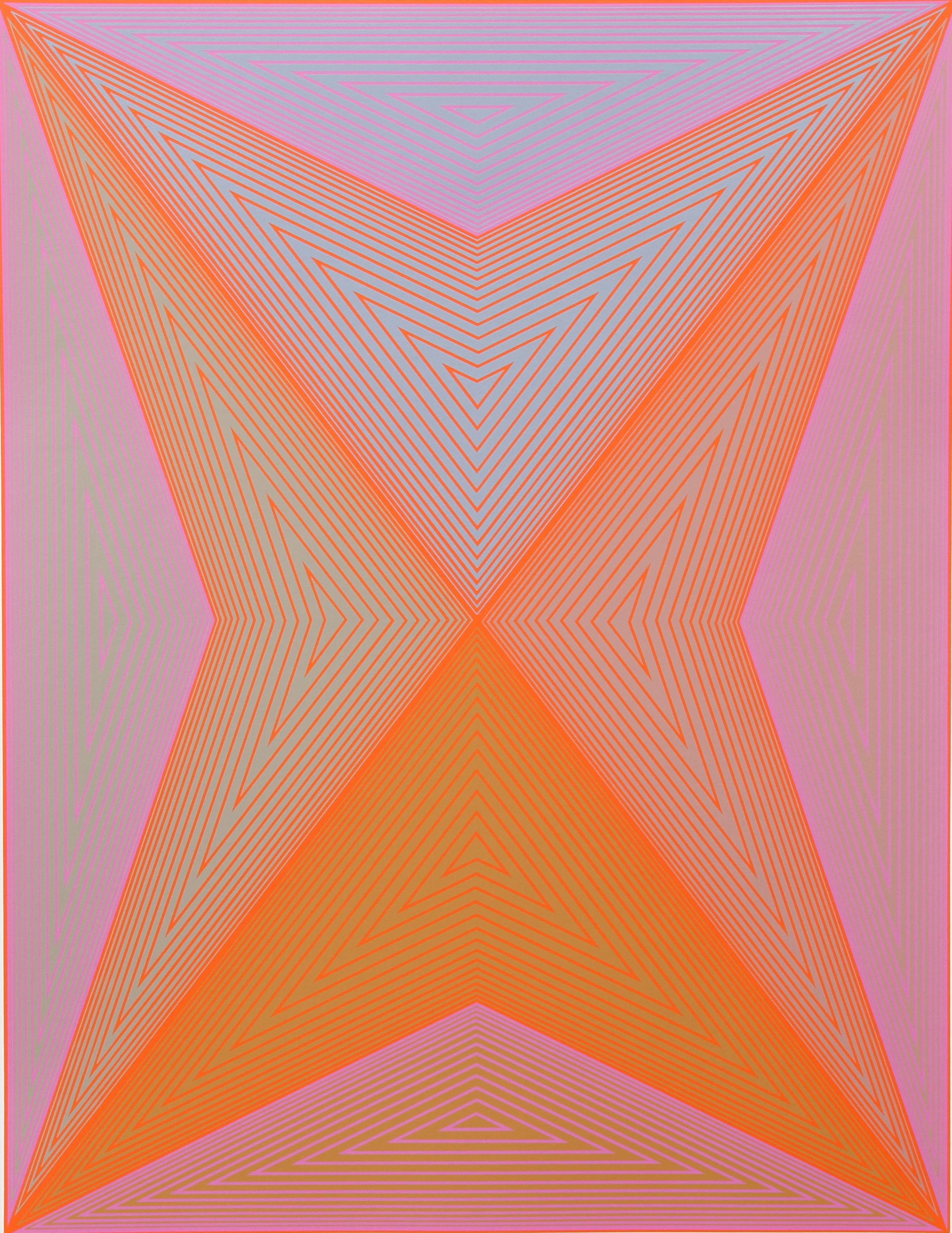 Richard Anuszkiewicz (American, 1930 - ) created the "Inward Eye" portfolio after a conversation with a friend who said that Anuszkiewcz's works reminded him of William Blake's work. There are many parallels between the artwork of Richard