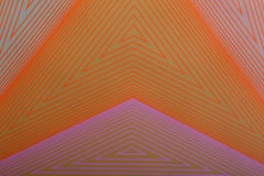 Inward Eye #6, Signed Geometric OP Art Screenprint by Richard Anuszkiewicz