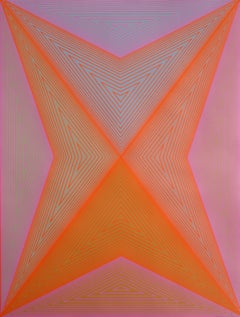 Inward Eye #6, Signed Geometric OP Art Screenprint by Richard Anuszkiewicz