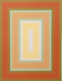 Inward Eye, #8 Geometric Abstract OP Art Screenprint by Richard Anuszkiewicz